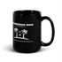 Black Glossy Mug - It's Funny (R-Handed)