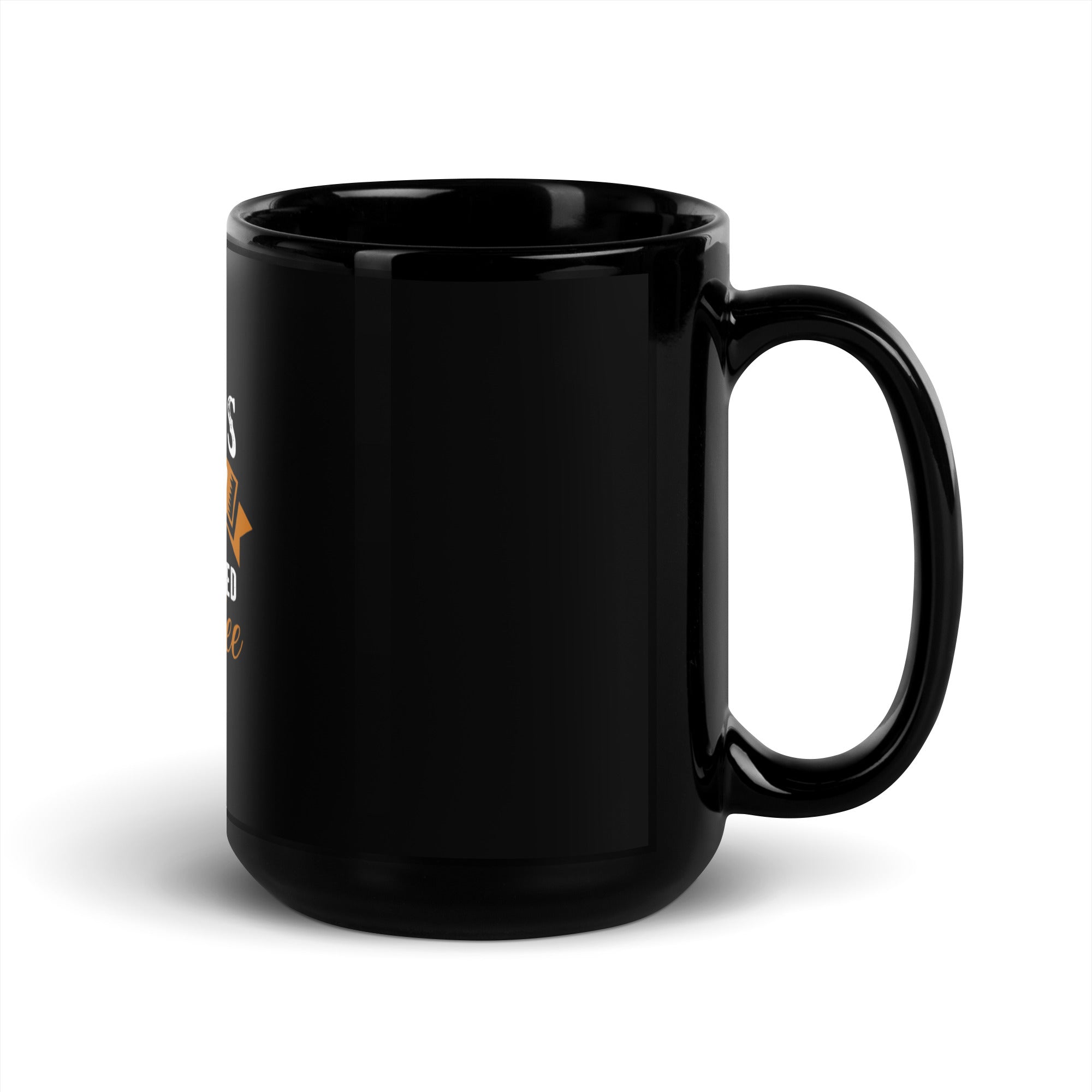 Black Glossy Mug - Sponsored by Coffee (L-Handed)