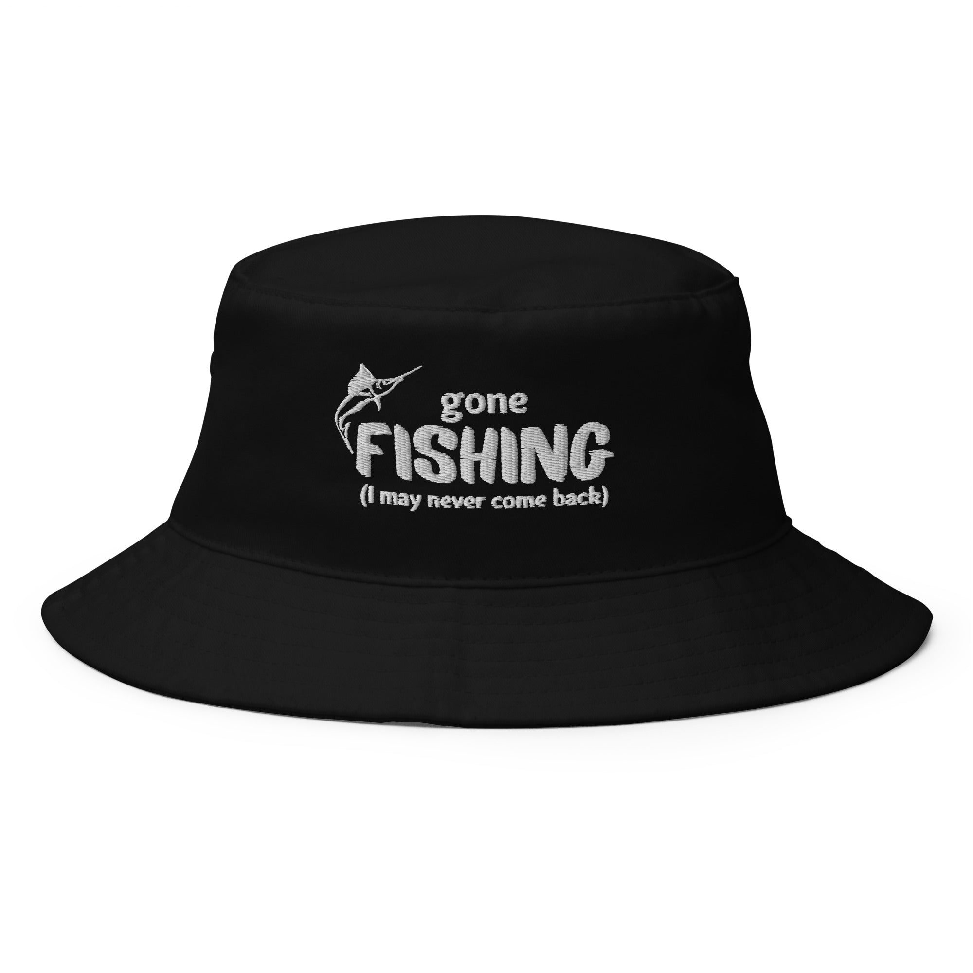 "Gone Fishing" Bucket Hat - Dark Colors