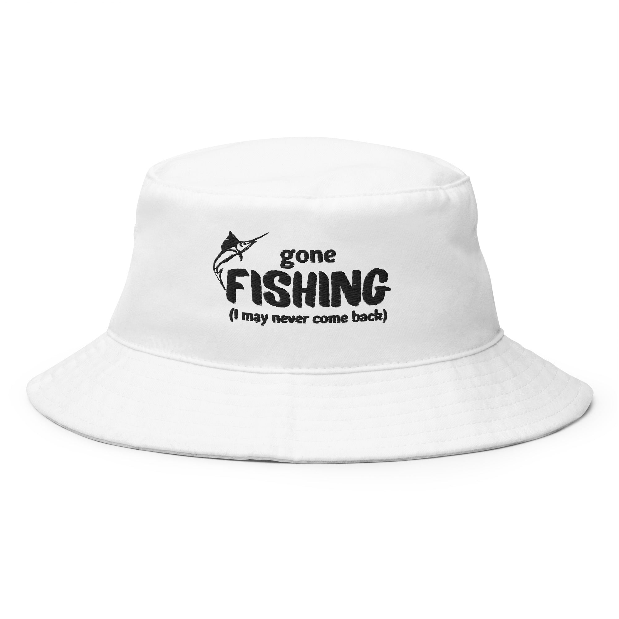 "Gone Fishing" Bucket Hat - Light Colors