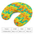 Travel Neck Pillow - Geometric Neon in Citrus