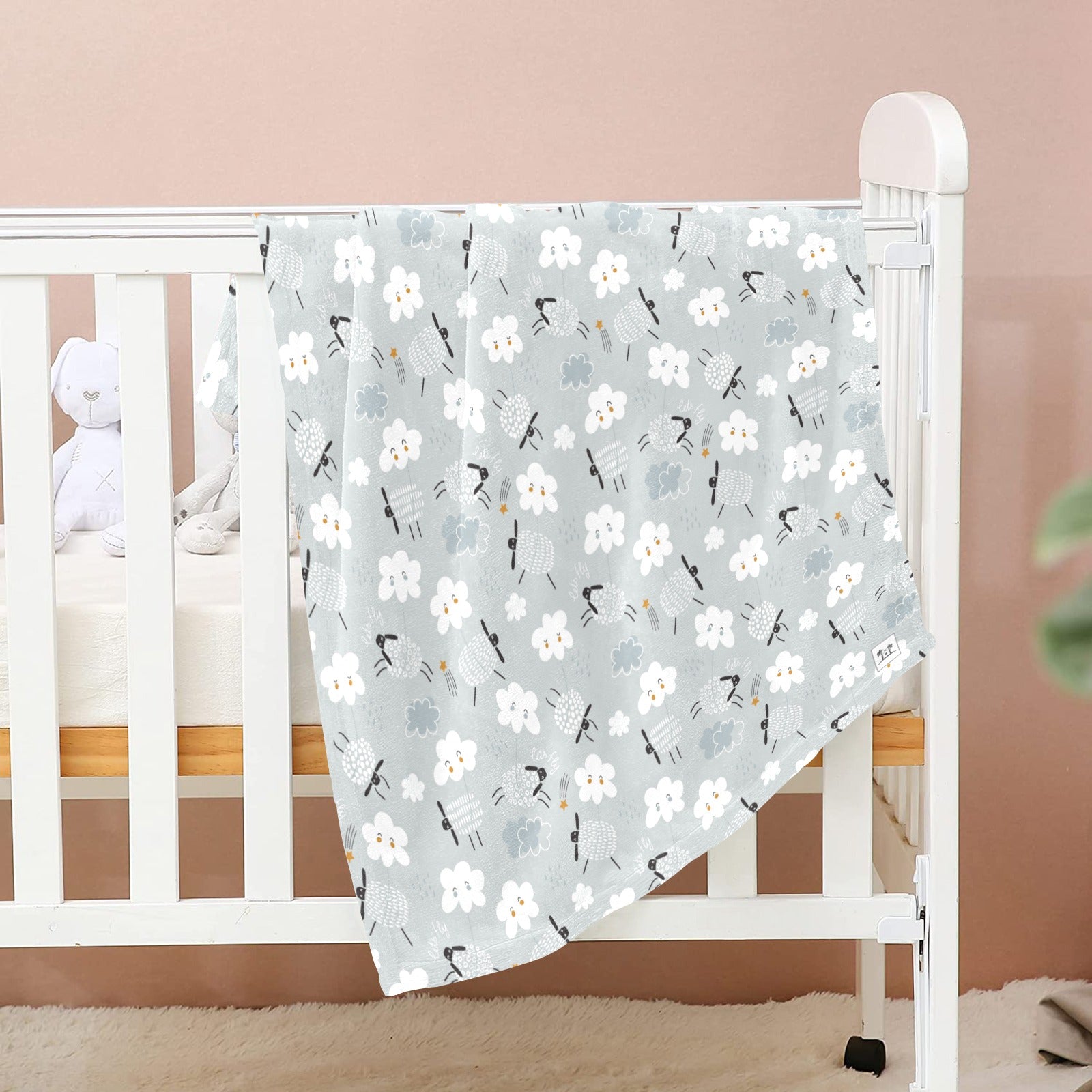 Baby Blanket 30"x40" - Counting Sheep