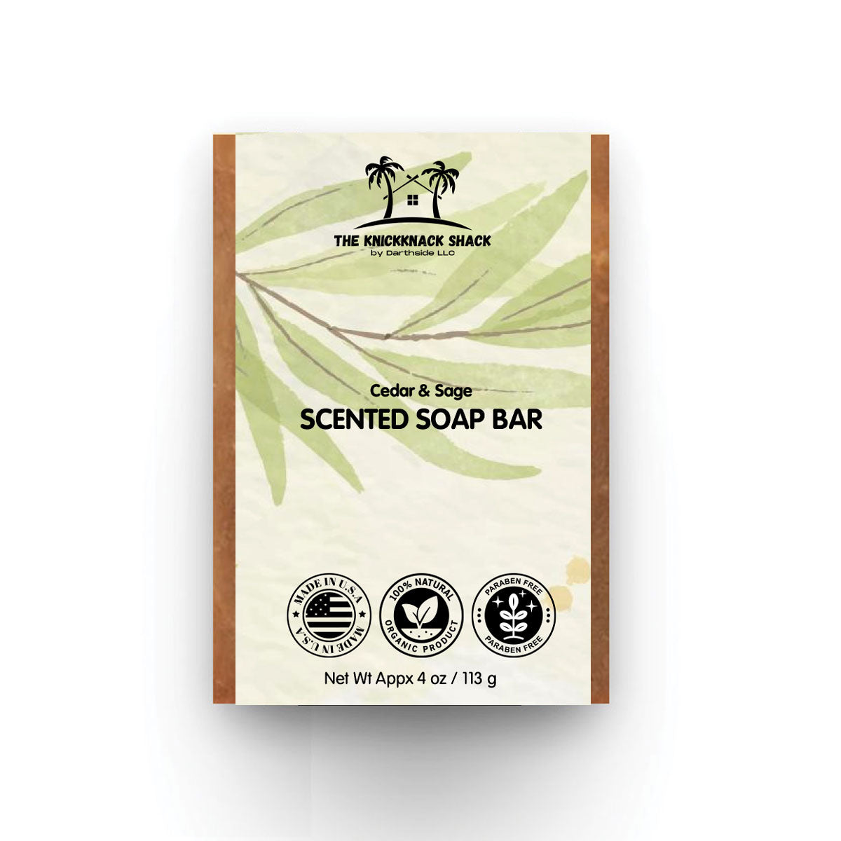 Cedar & Sage Scented Soap Bar