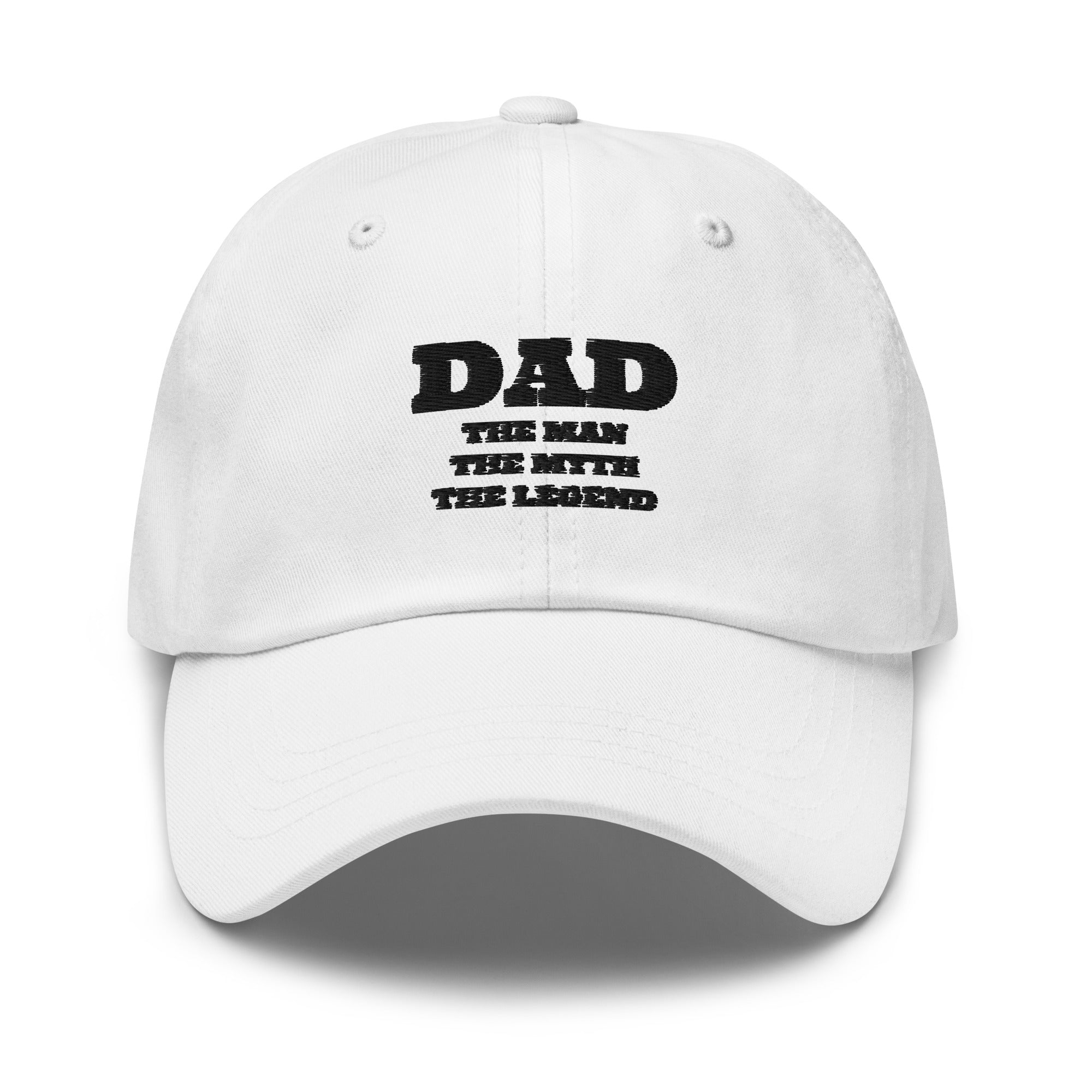 "Dad, The Man, The Myth, the Legend" Embroidered Dad Hat - Light Colors