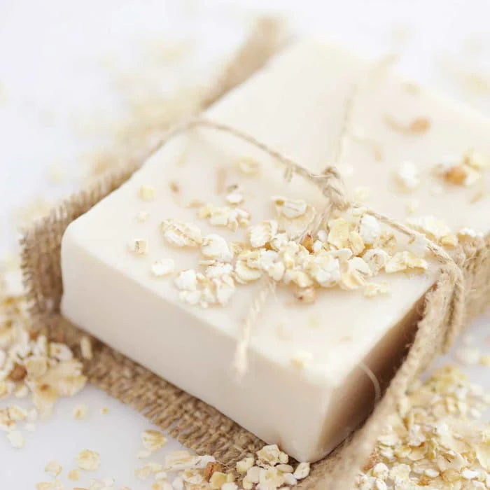 Unscented Goat Milk Soap Bar with Oatmeal & Shea Butter