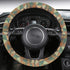 Steering Wheel Cover with Anti-Slip Insert - Geometric Waves