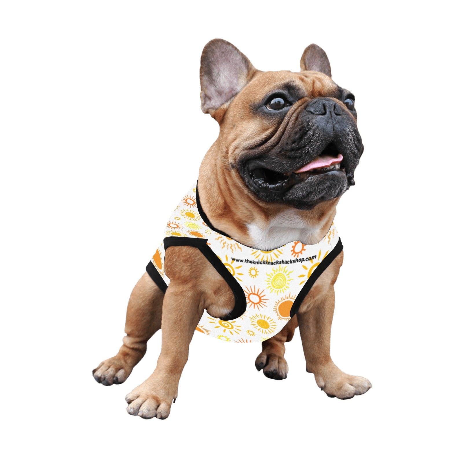 Camiseta sin mangas ligera para mascotas con estampado integral - Día soleado
