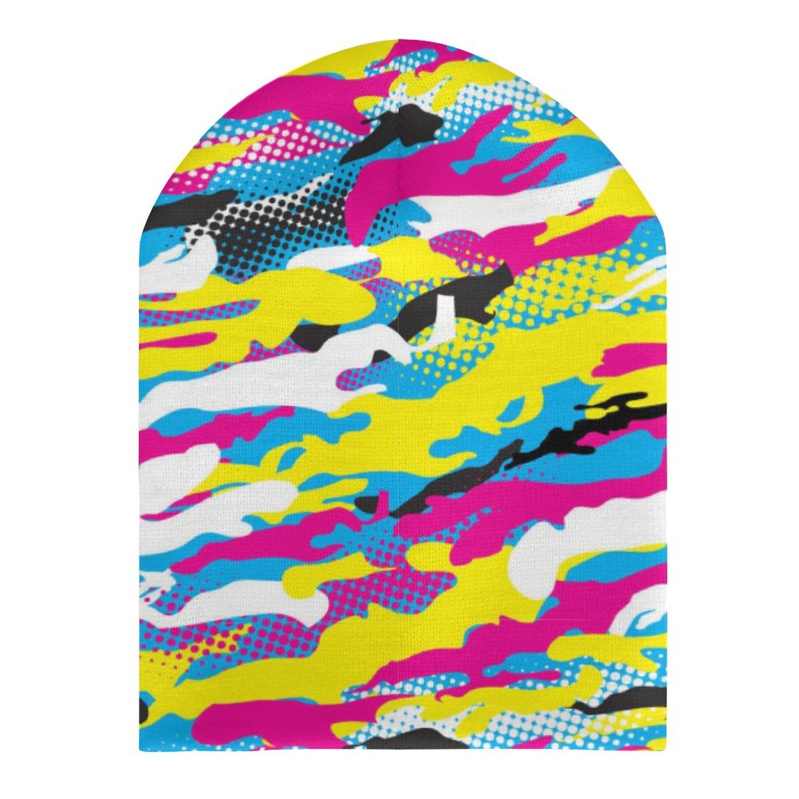 Kids' Knit Beanie - Neon Camo