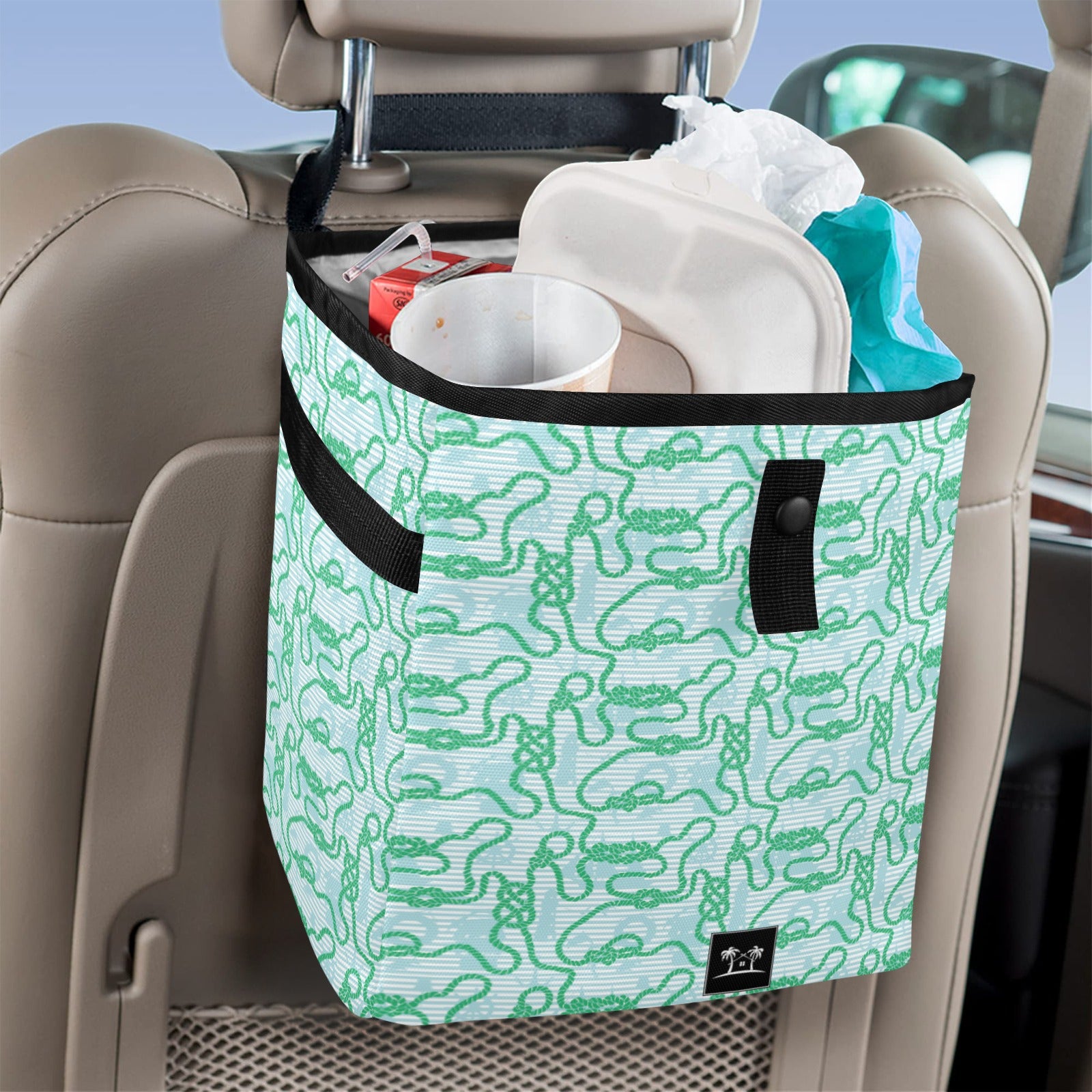 Car Trash Bag - Nautical Knots