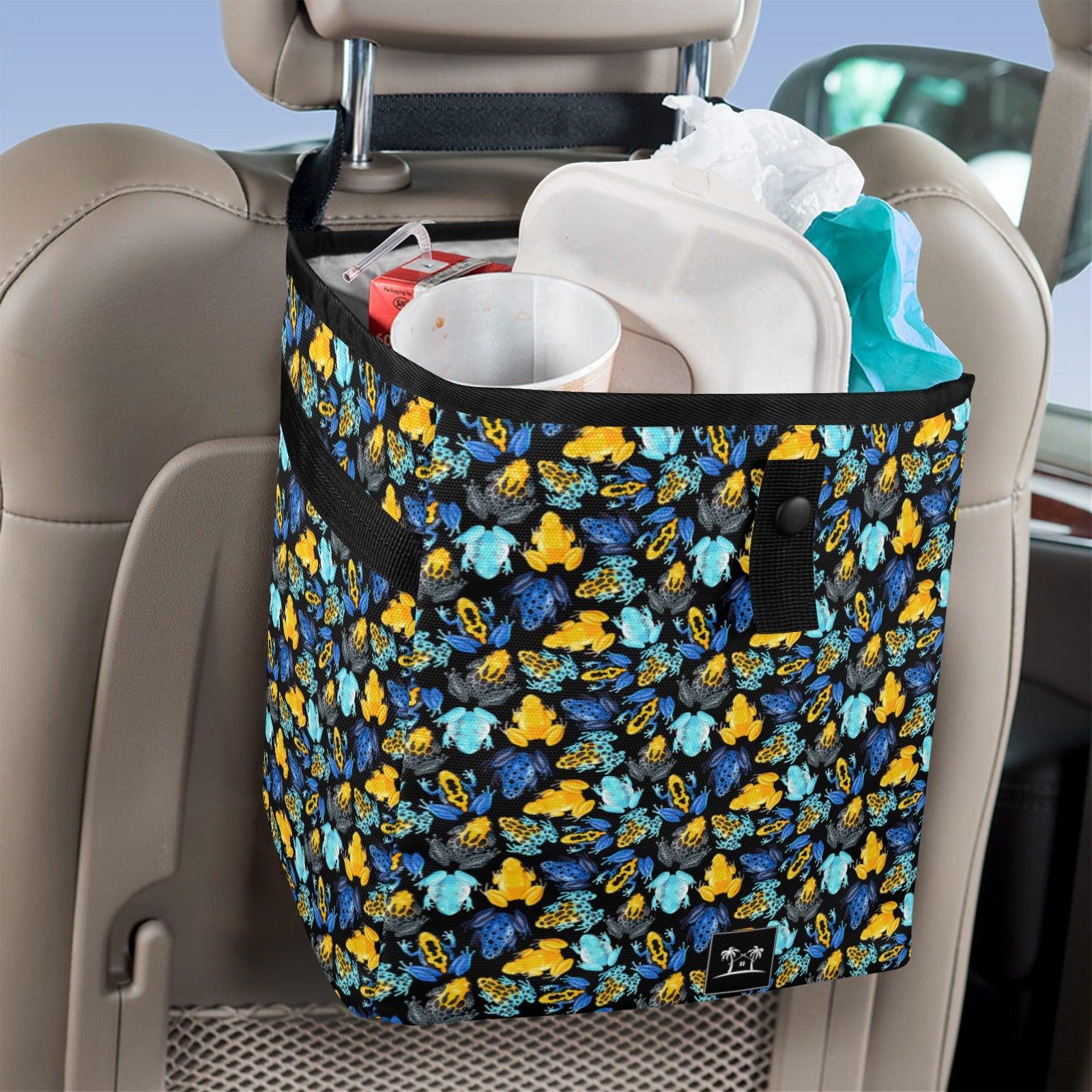 Car Trash Bag - Tropical Dart Frogs