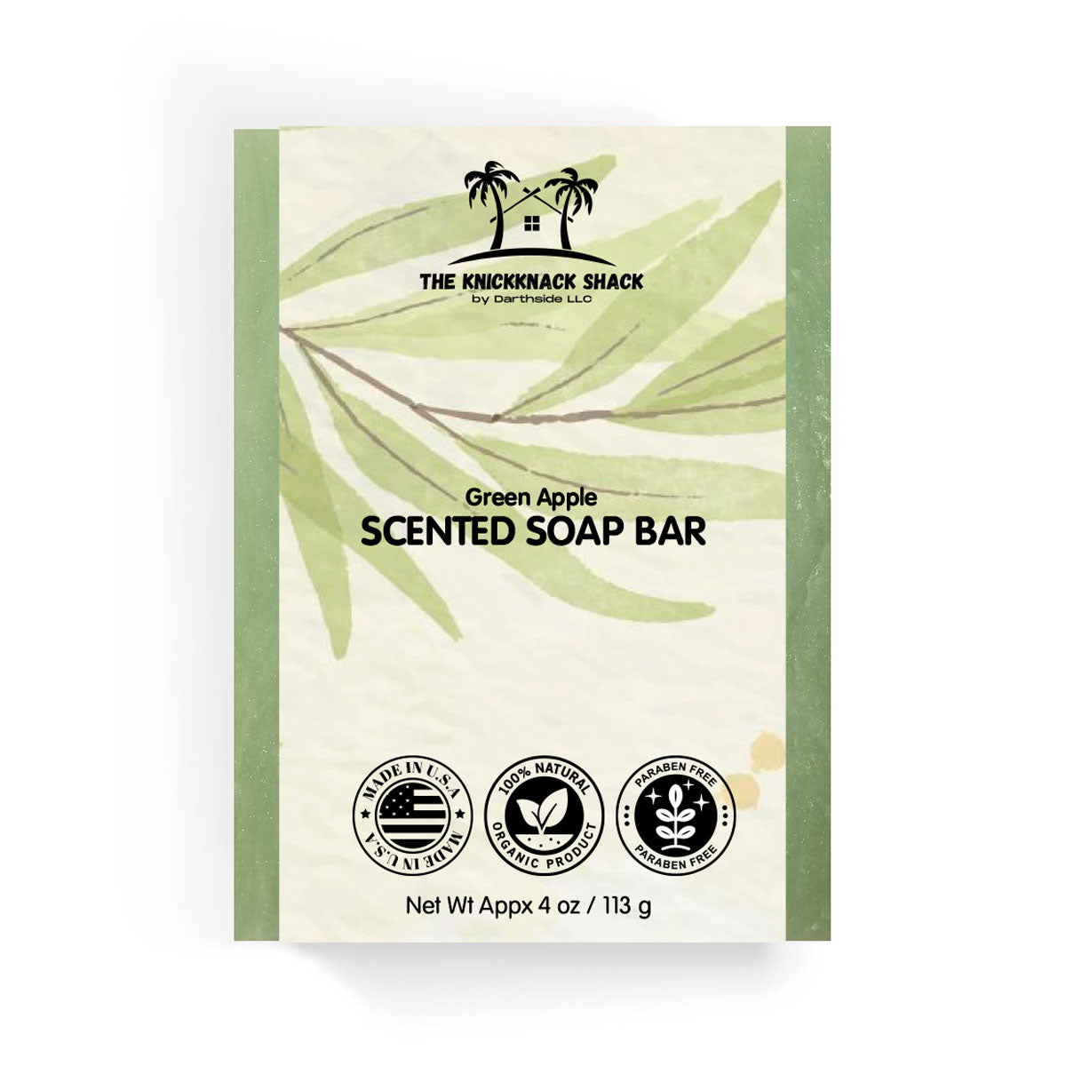 Green Apple Scented Soap Bar