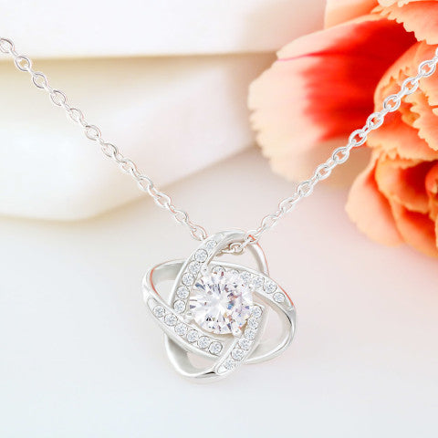 Love Knot Cubic Zirconia Necklace