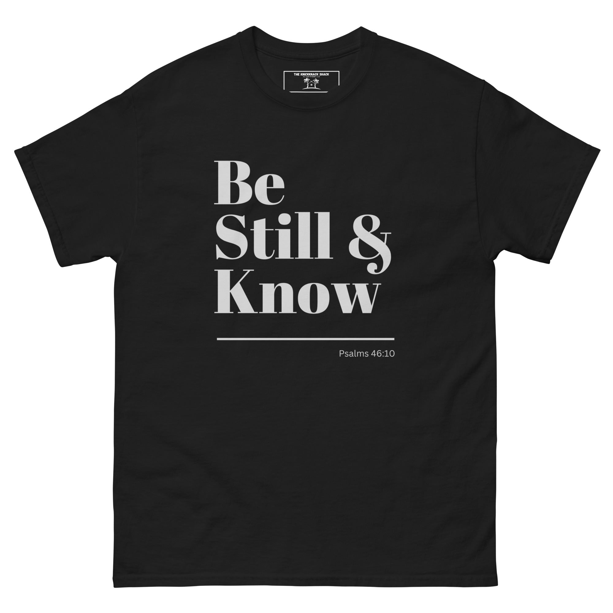 Camiseta clásica - Be Still &amp; Know (colores oscuros)