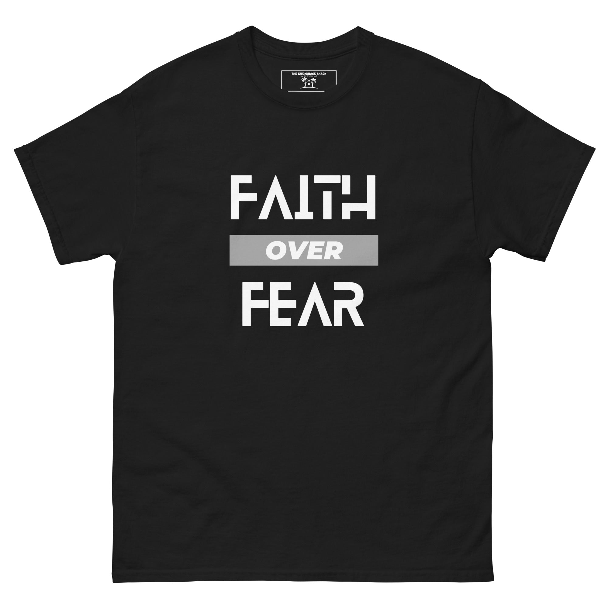Tee-shirt classique - Faith Over Fear (couleurs sombres)