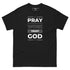 Tee-shirt classique - Priez, travaillez, faites confiance à Dieu (couleurs sombres)