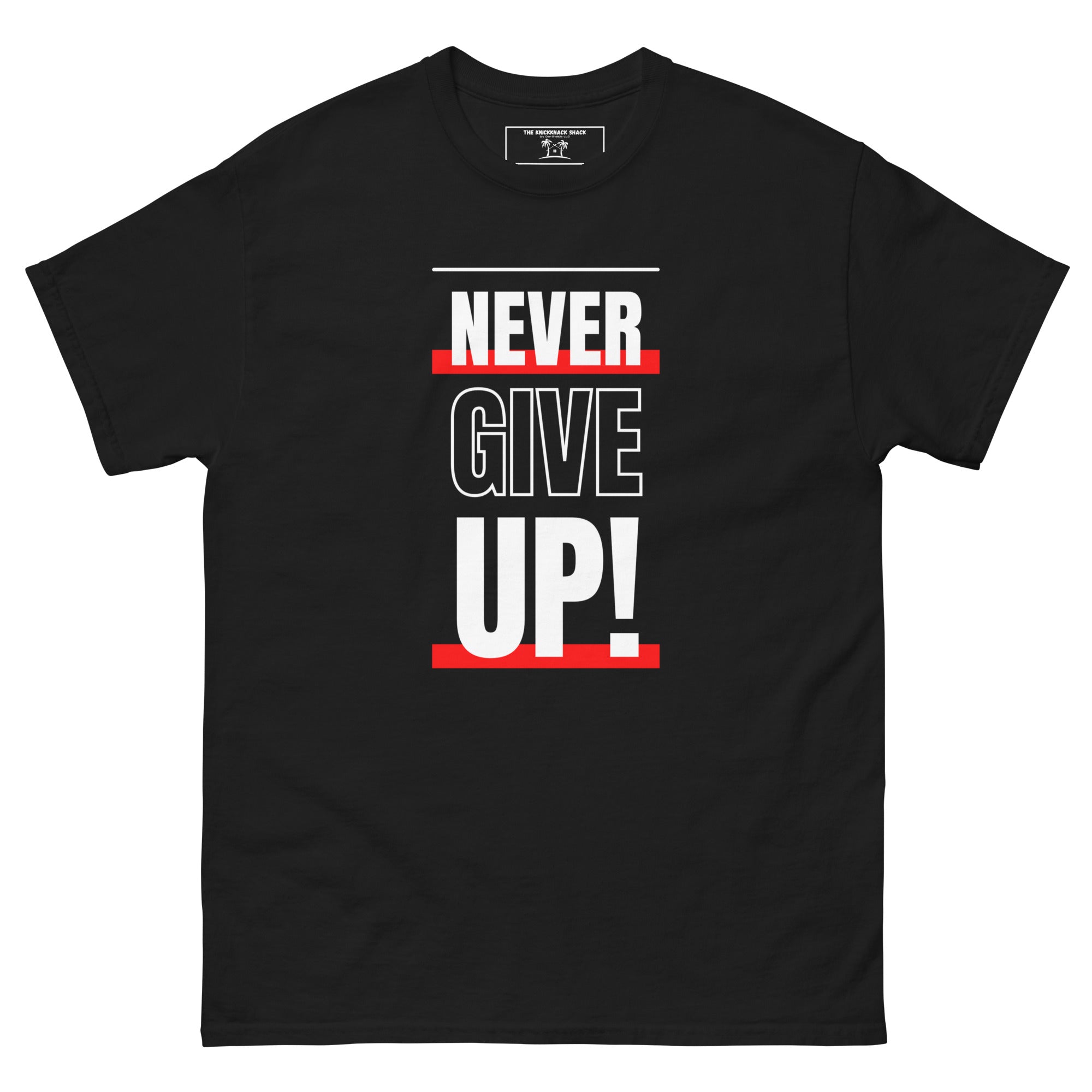 Classic Tee - Never Give Up (Dark Colors)