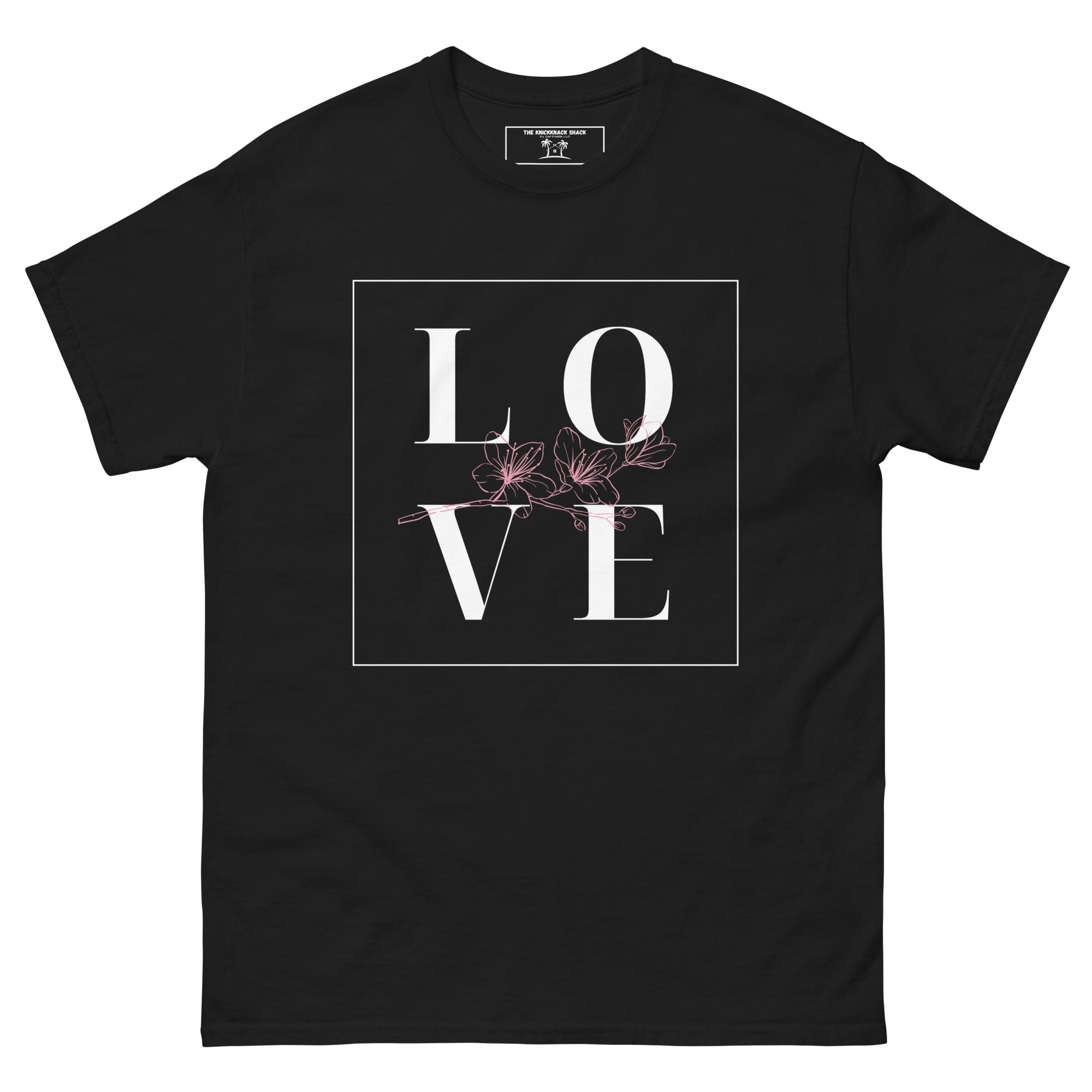 Classic Tee - Pink Floral L.O.V.E. (Dark Colors)