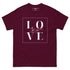 Tee-shirt classique - Rose Floral LOVE (Couleurs foncées)