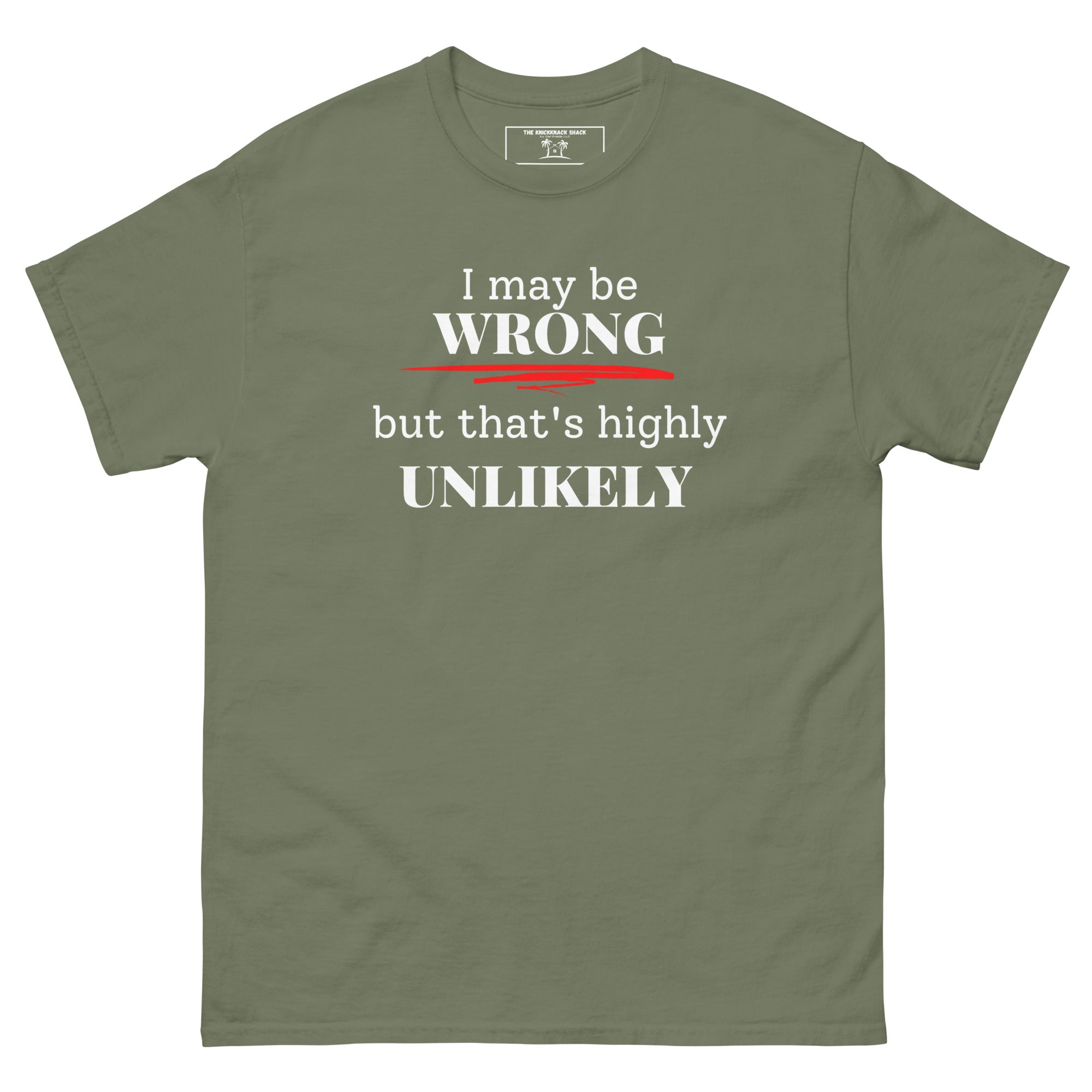 Camiseta clásica - Puedo estar equivocado (colores oscuros)