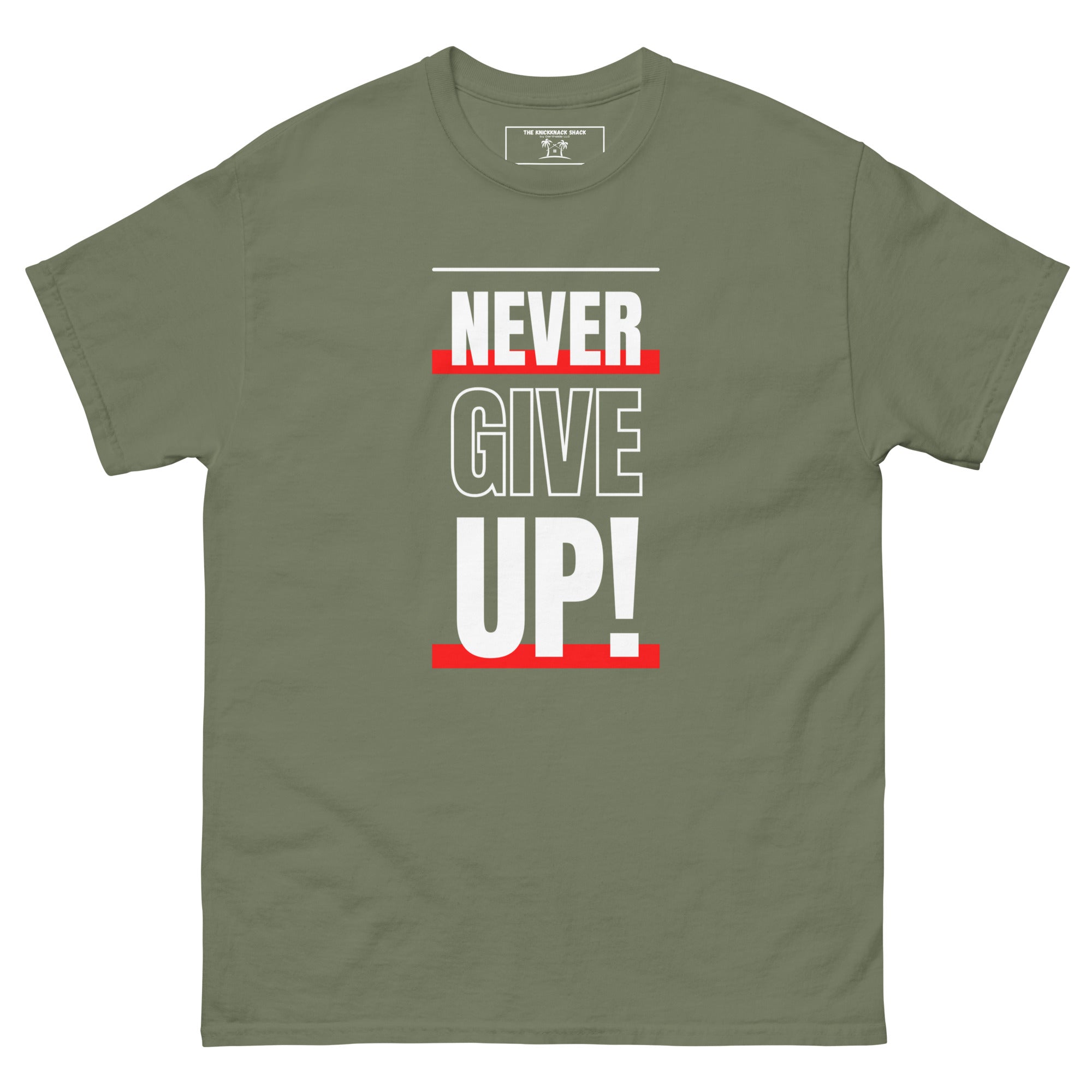 Tee-shirt classique - N'abandonnez jamais (couleurs sombres)