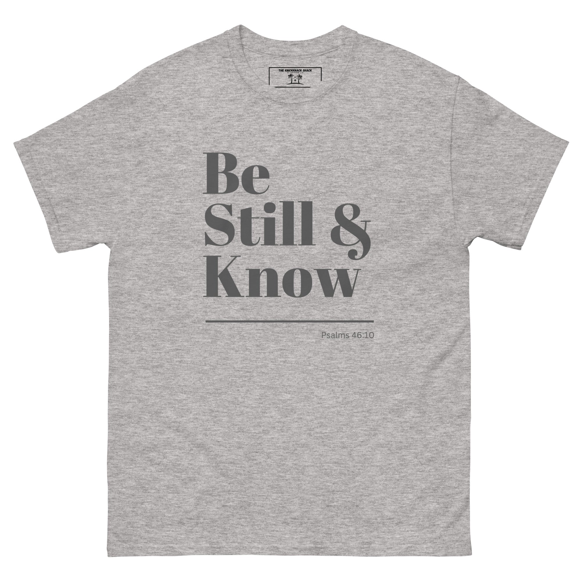 Tee-shirt classique - Be Still &amp; Know (couleurs claires)