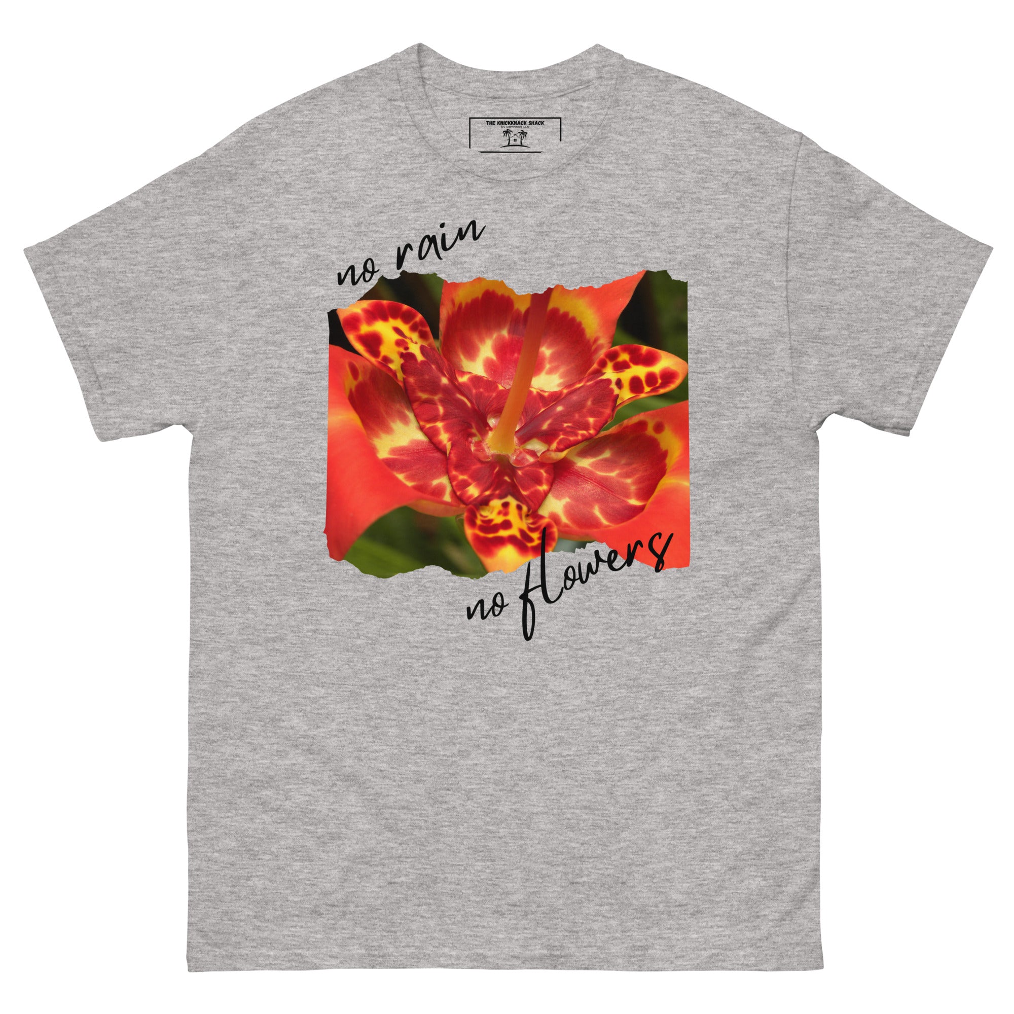 Tee-shirt classique - Pas de pluie, pas de fleurs (couleurs claires)