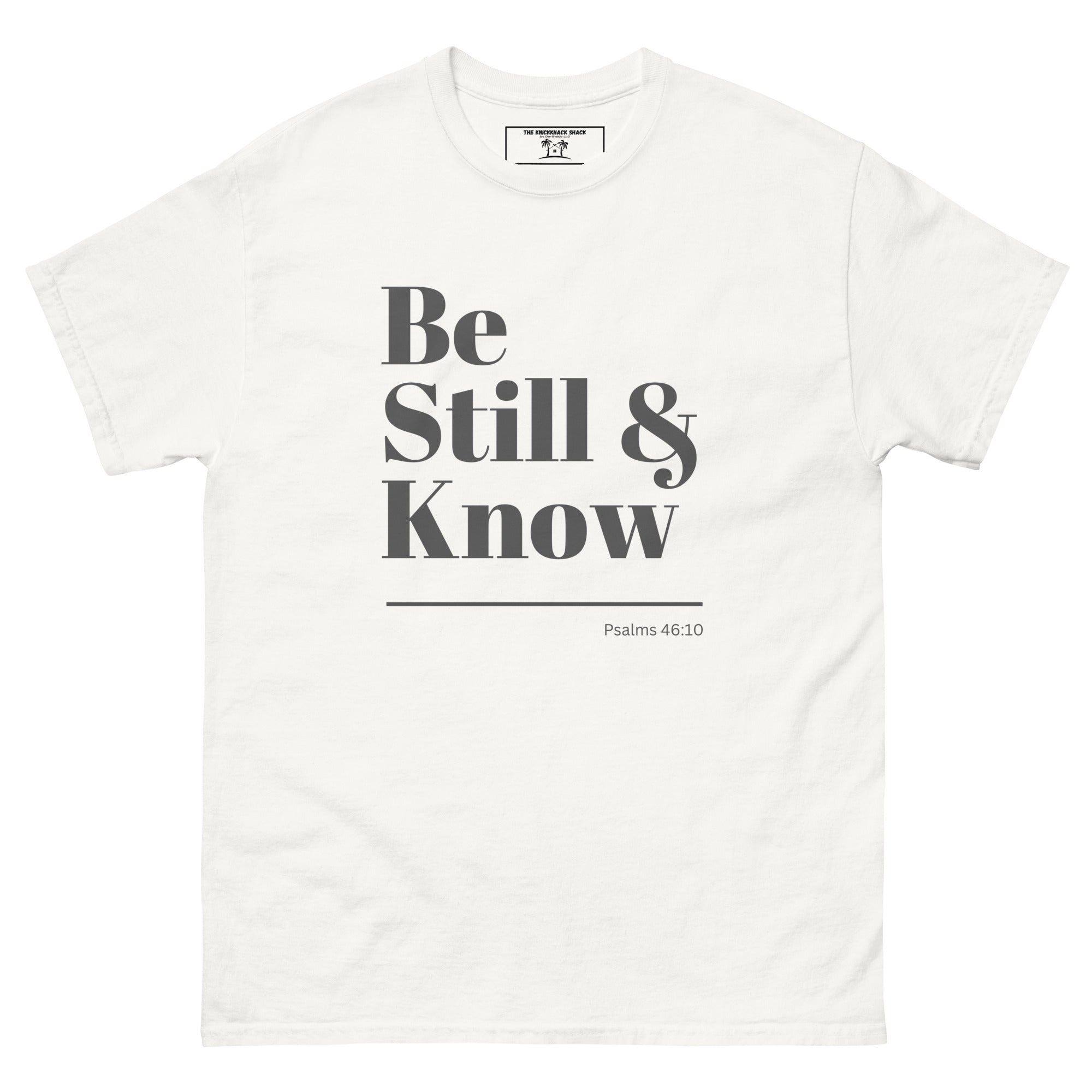 Tee-shirt classique - Be Still &amp; Know (couleurs claires)