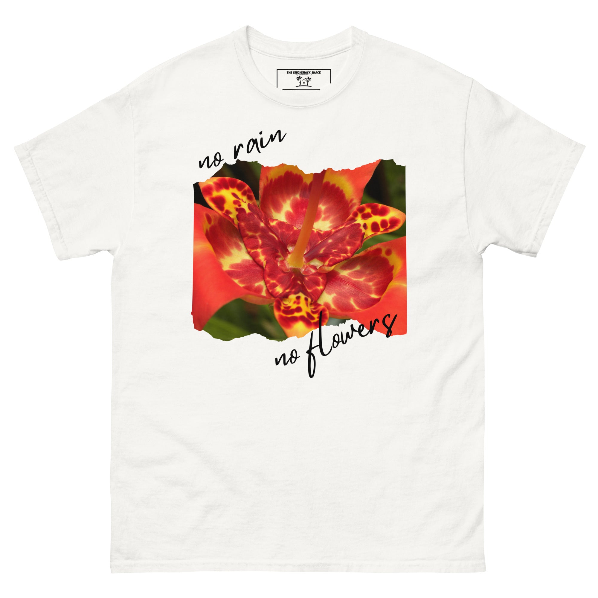 Tee-shirt classique - Pas de pluie, pas de fleurs (couleurs claires)