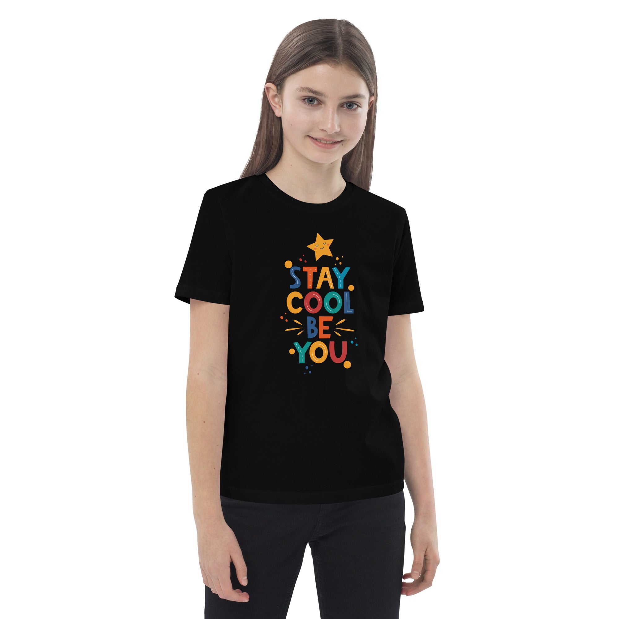 Organic Cotton Kids T-Shirt - Stay Cool Be You DK