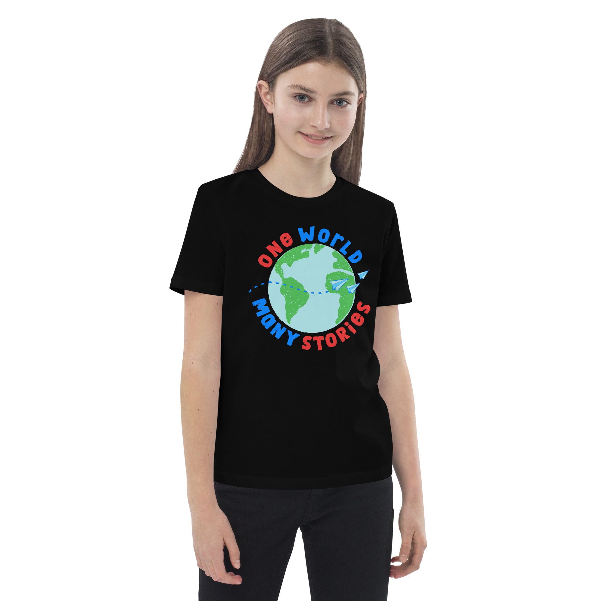 Organic Cotton Kids T-Shirt - One World So Many Stories DK