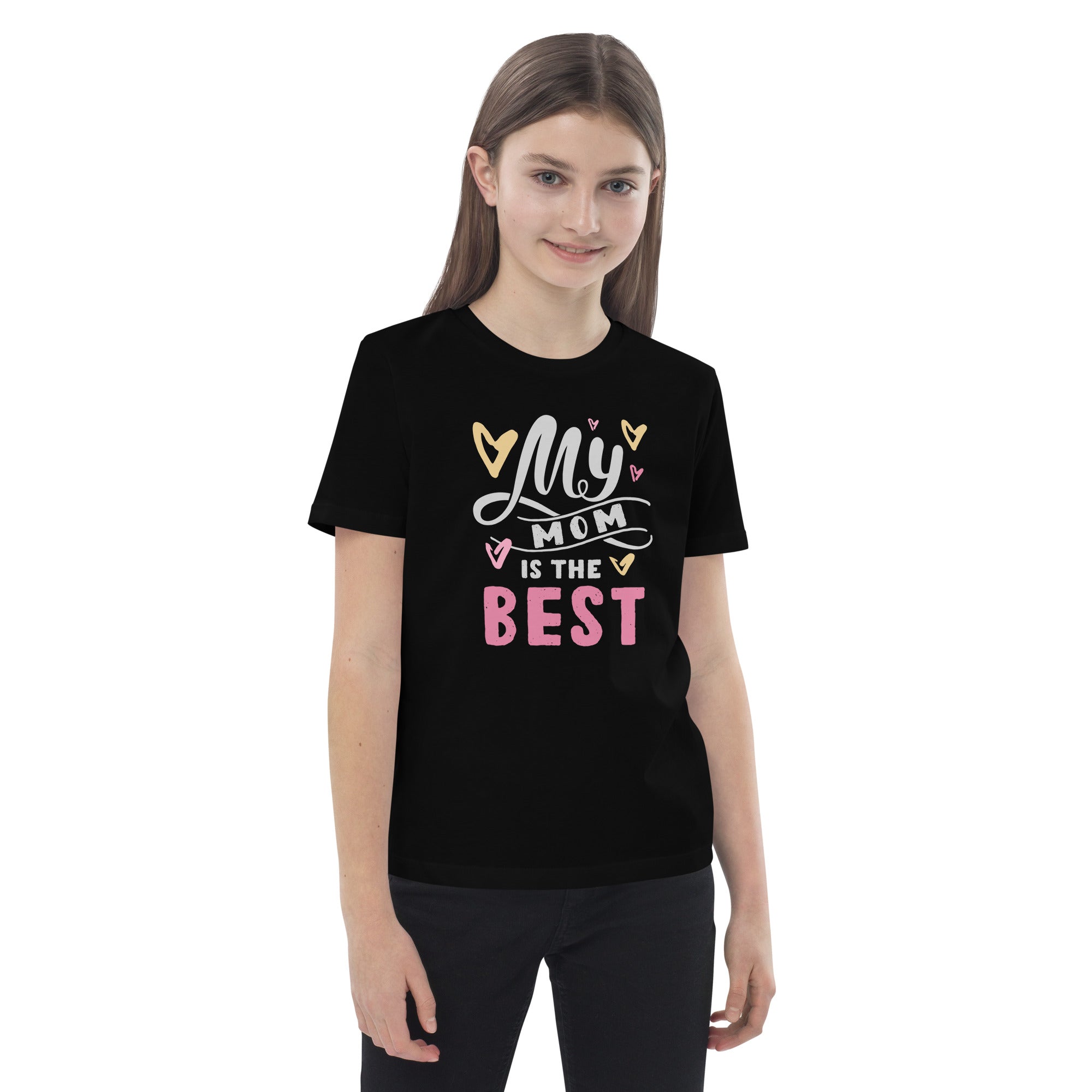 Organic Cotton Kids T-Shirt - My Mom Is The Best DK