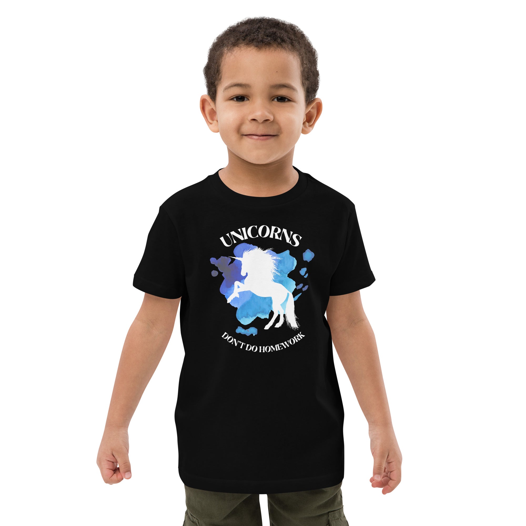 Organic Cotton Kids T-Shirt - Unicorns DK