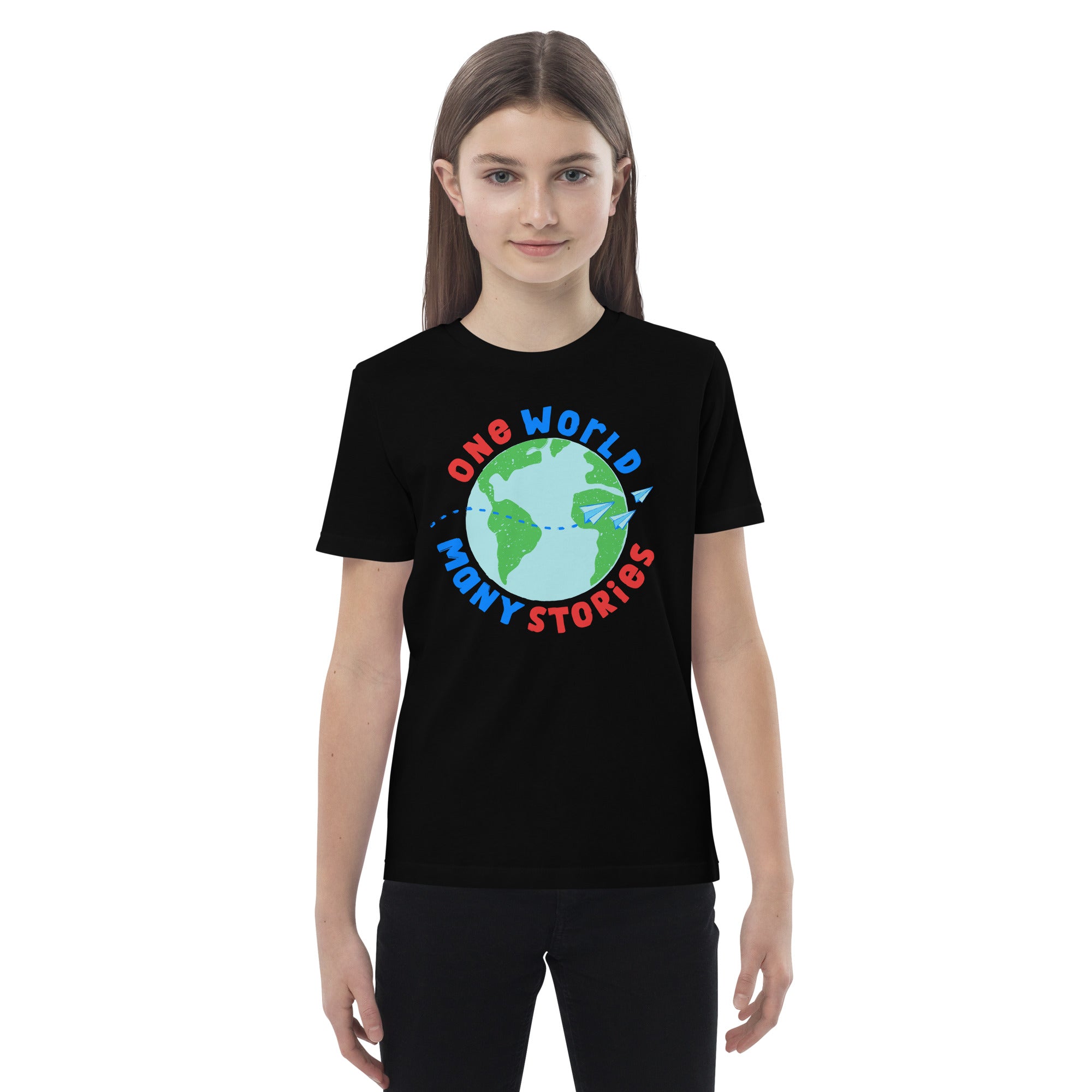 Organic Cotton Kids T-Shirt - One World So Many Stories DK