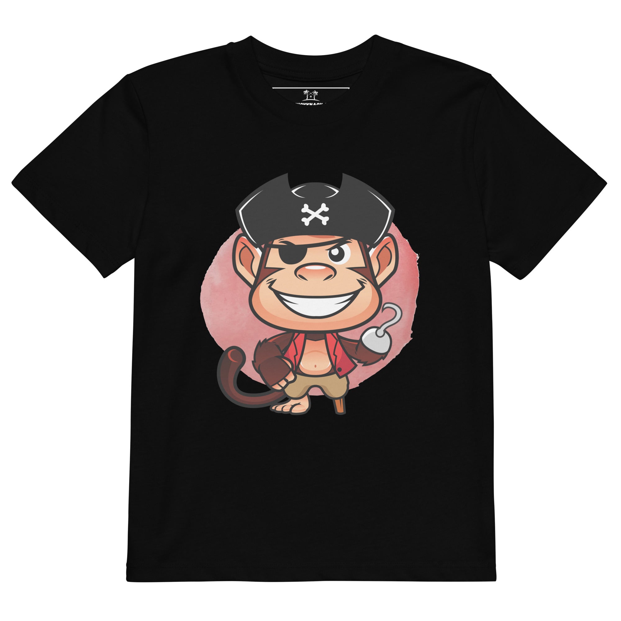 Organic Cotton Kids T-Shirt - Pirate Monkey DK