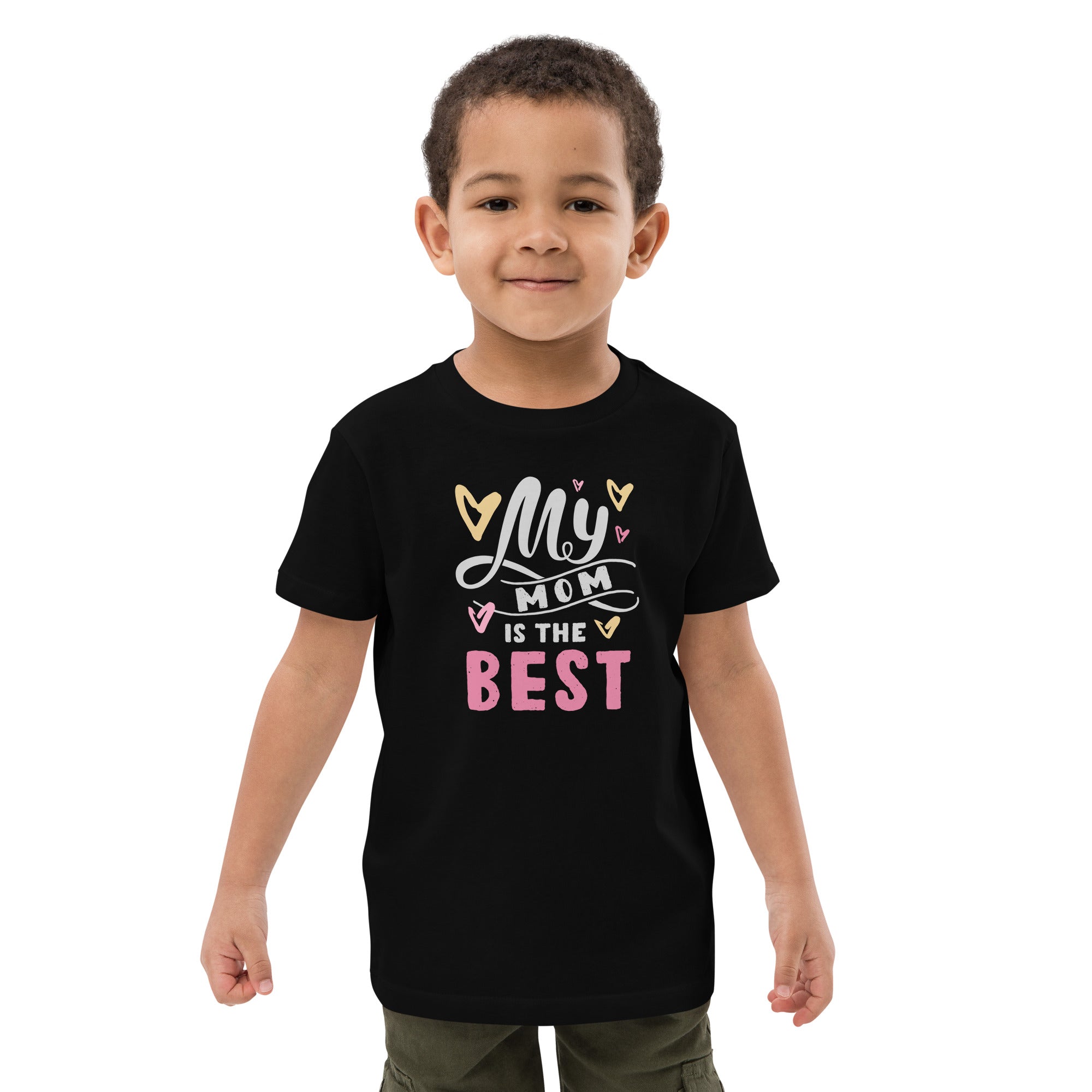 Organic Cotton Kids T-Shirt - My Mom Is The Best DK