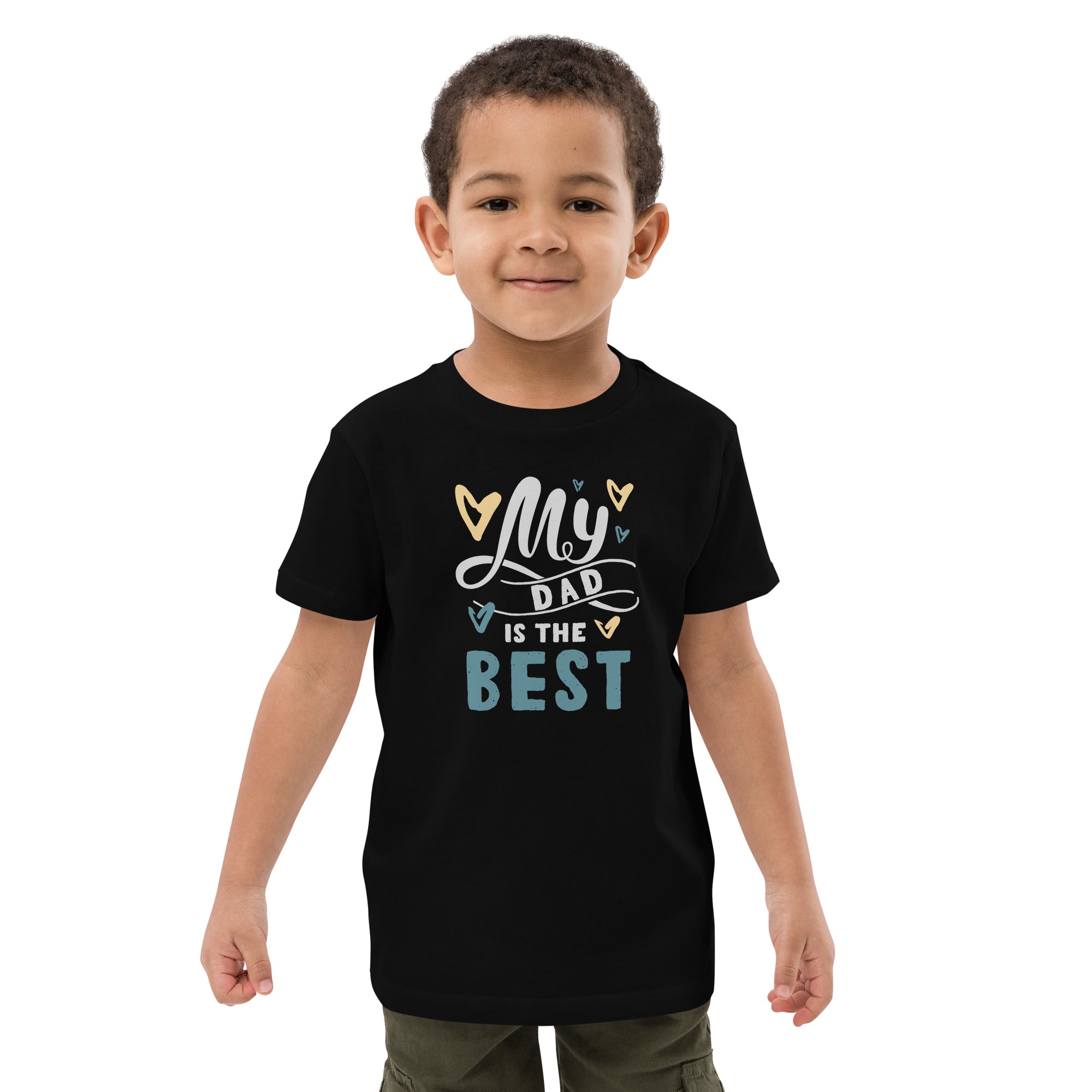 Organic Cotton Kids T-Shirt - My Dad Is The Best DK