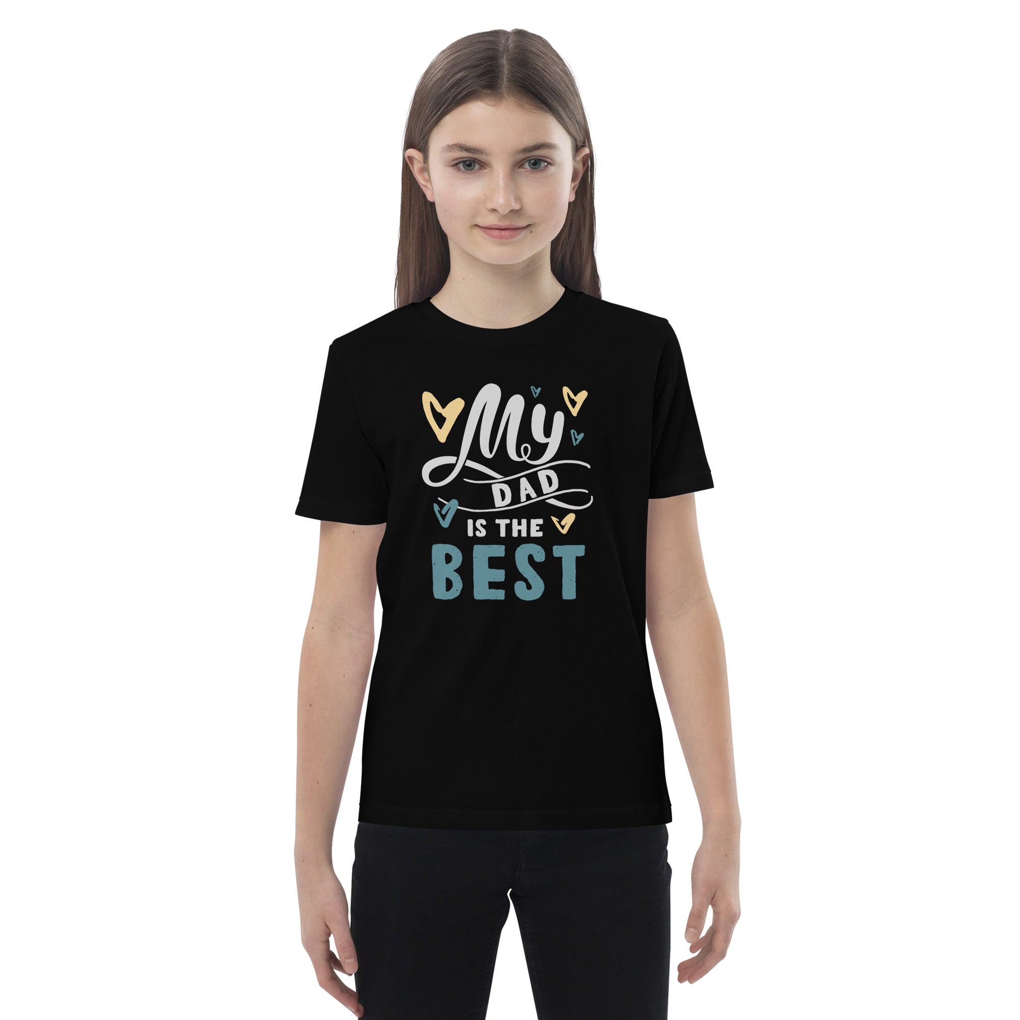 Organic Cotton Kids T-Shirt - My Dad Is The Best DK