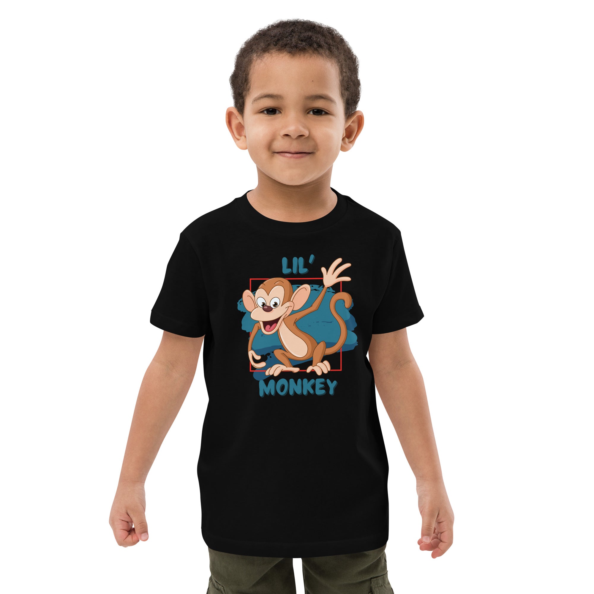 Organic Cotton Kids T-Shirt - Lil' Monkey DK