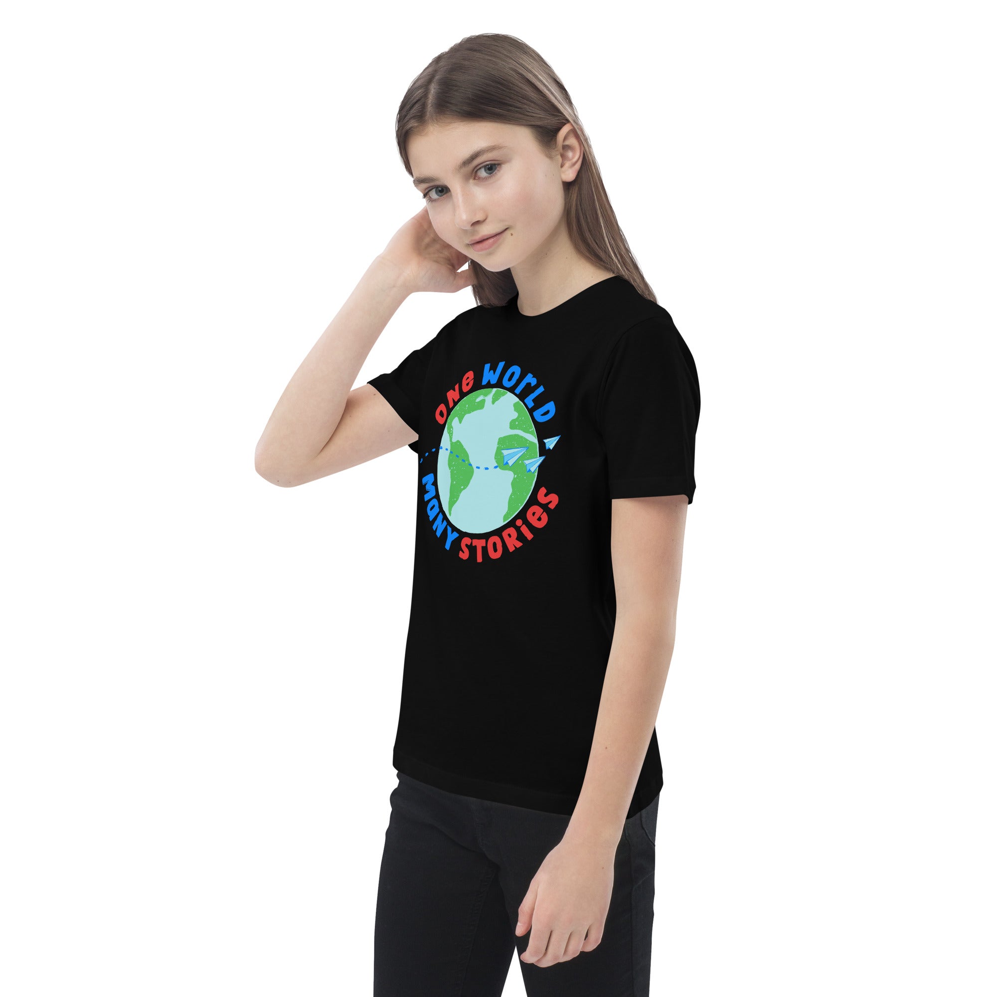 Organic Cotton Kids T-Shirt - One World So Many Stories DK