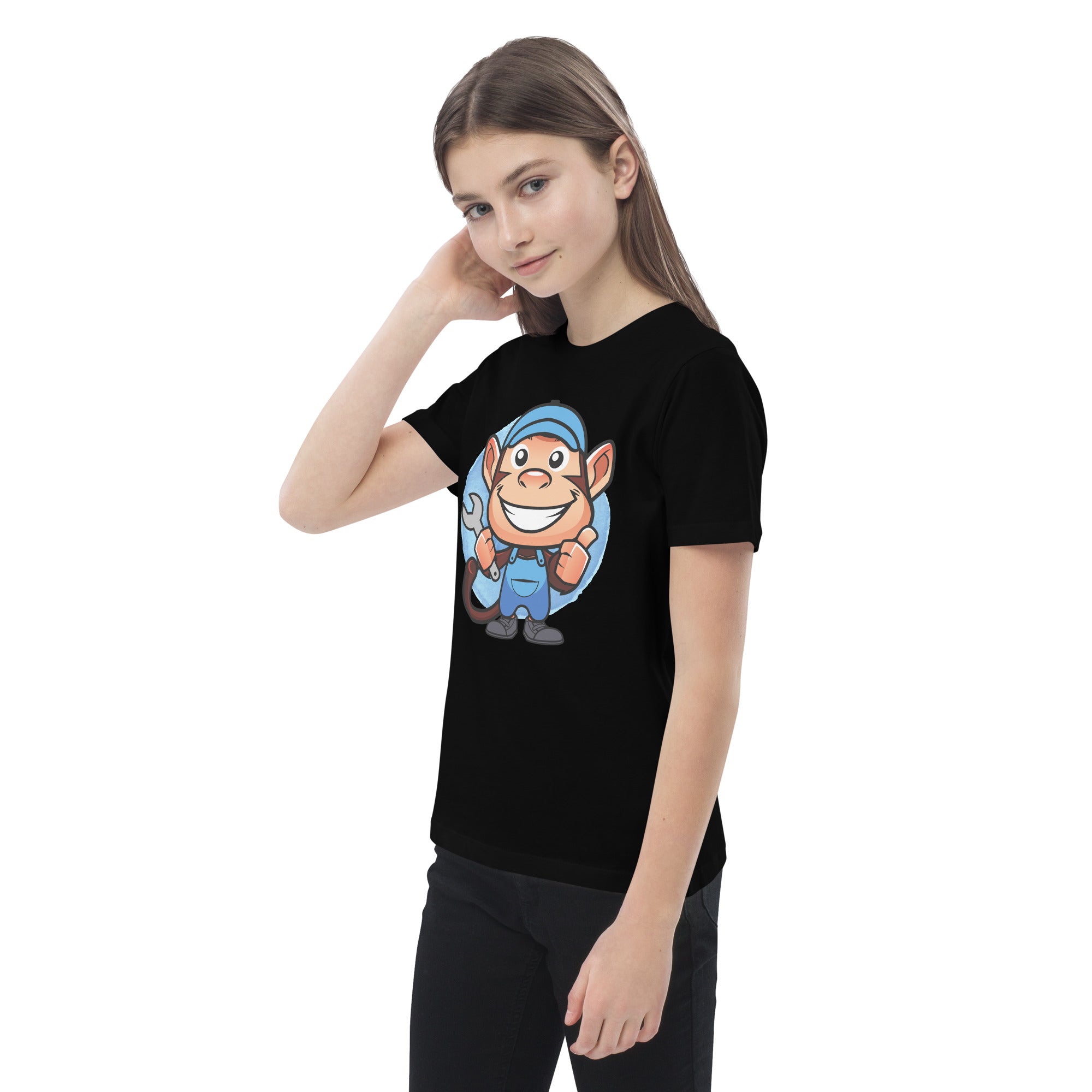 Organic Cotton Kids T-Shirt - Mechanic Monkey DK