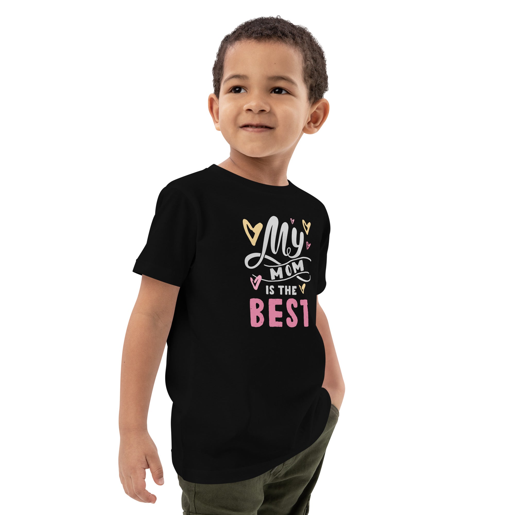 Organic Cotton Kids T-Shirt - My Mom Is The Best DK