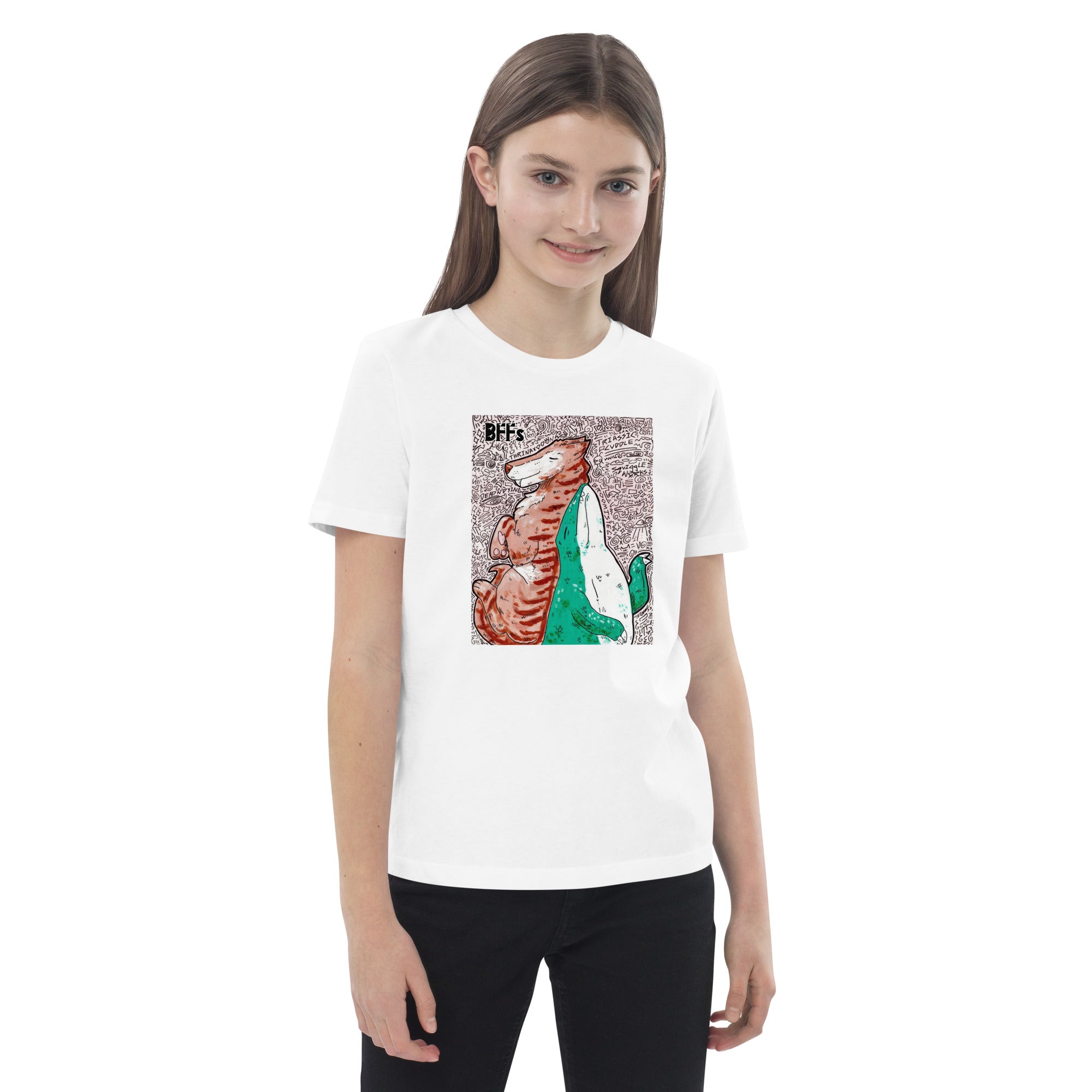 Organic Cotton Kids T-Shirt - Triassic Cuddle