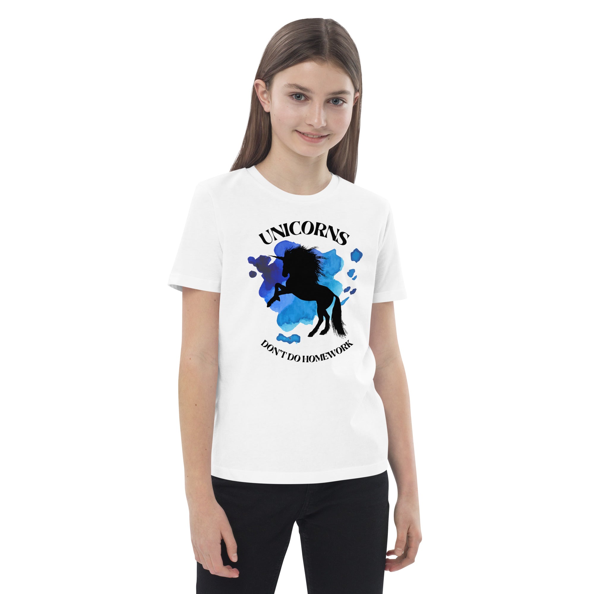 Organic Cotton Kids T-Shirt - Unicorns LT