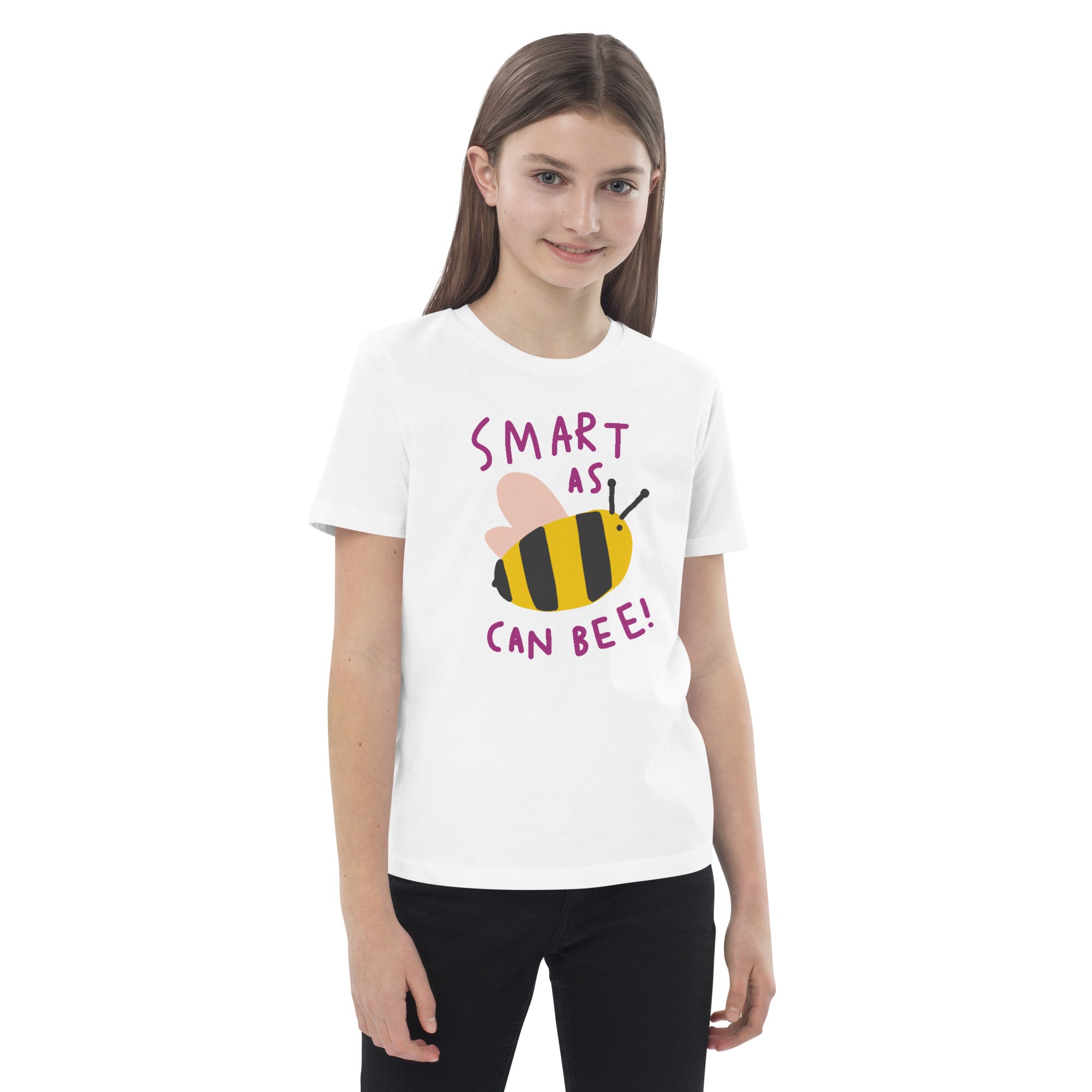 Organic Cotton Kids T-Shirt - Smart As Can Bee LT