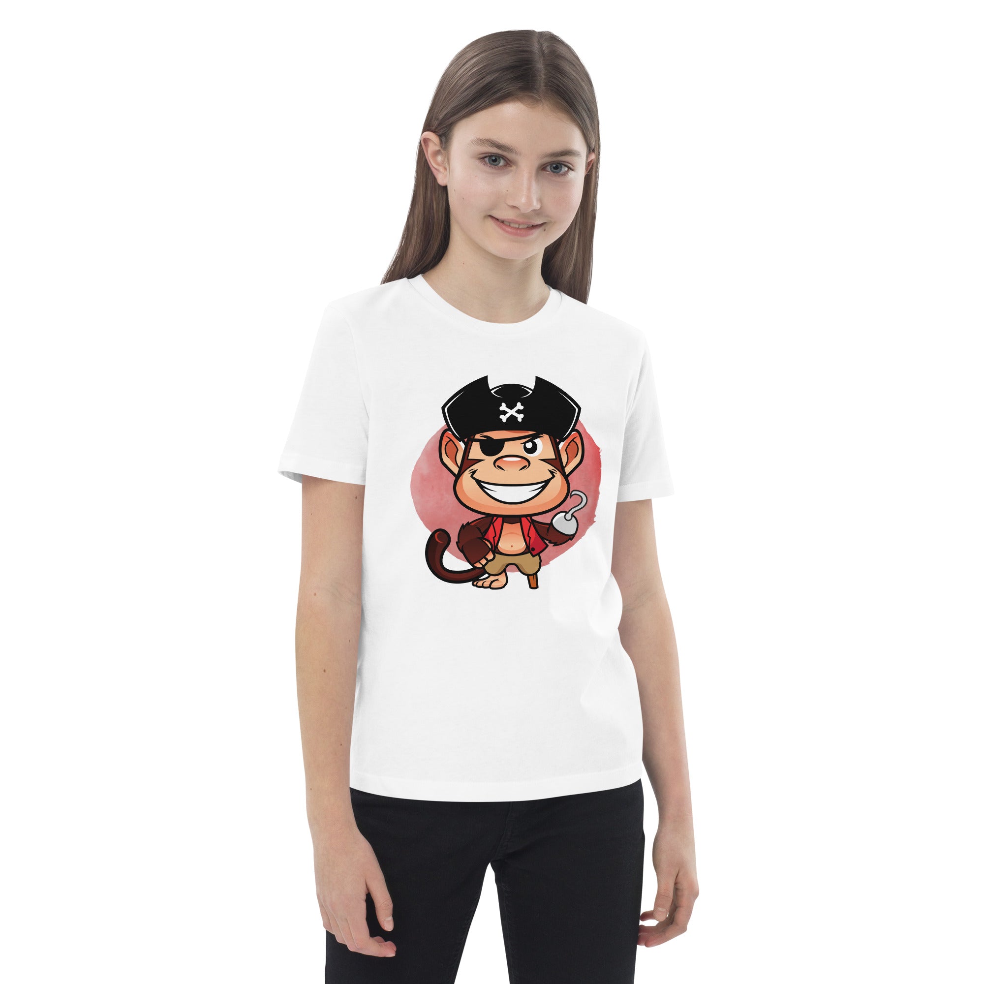 Organic Cotton Kids T-Shirt - Pirate Monkey LT