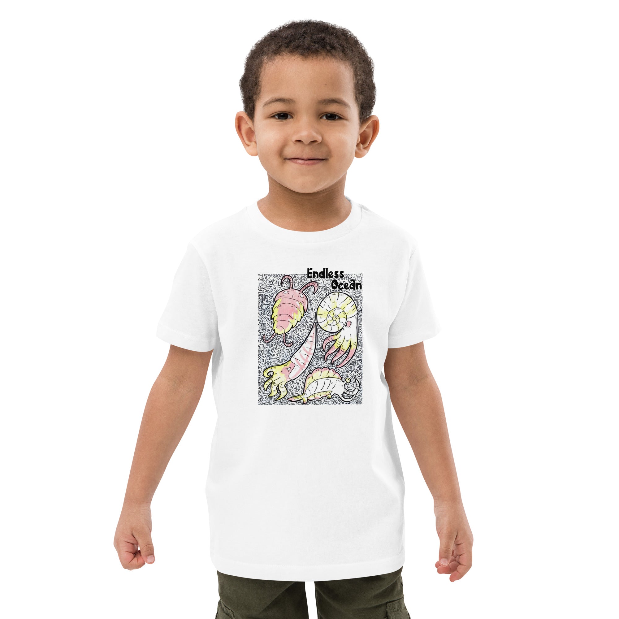 Organic Cotton Kids T-Shirt - Denizens of the Deep