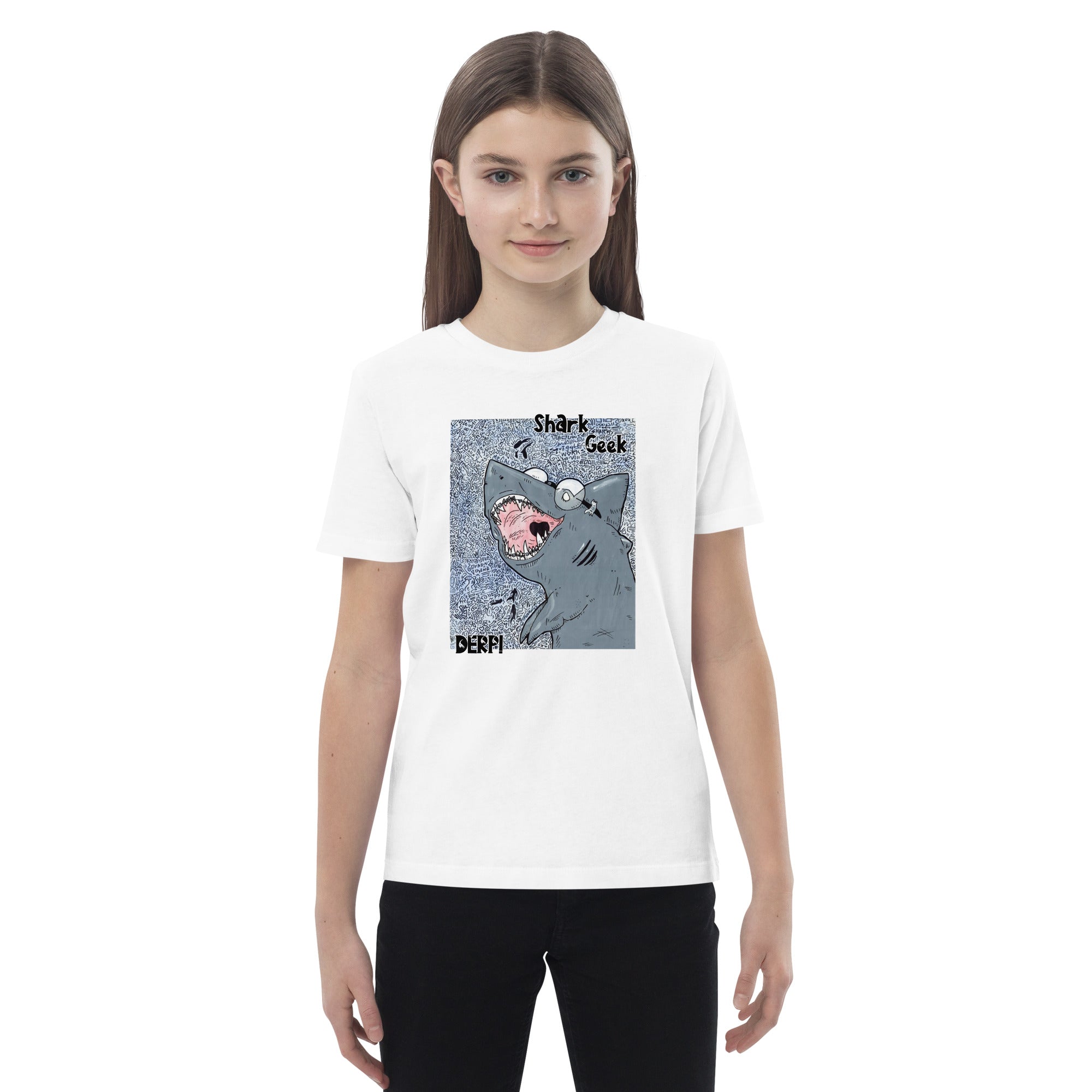 Organic Cotton Kids T-Shirt - Shark Geek