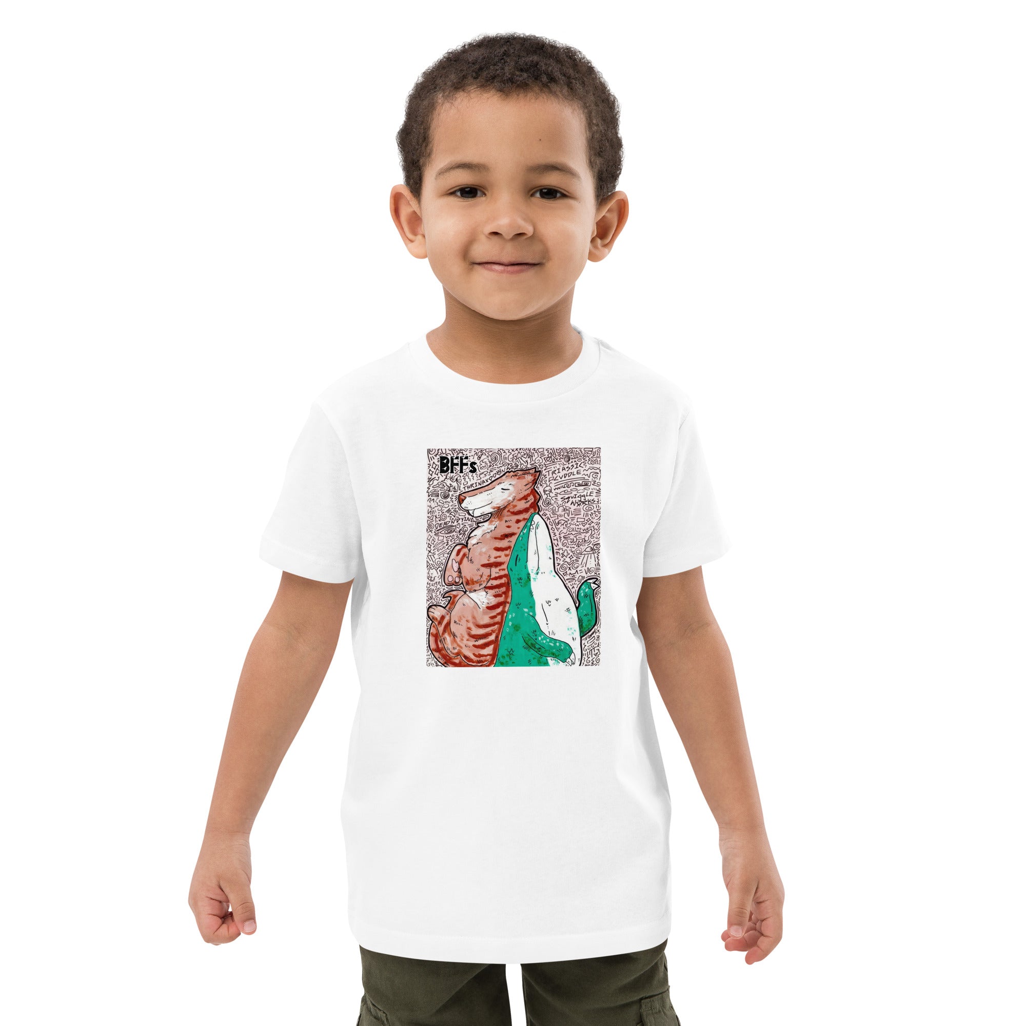 Organic Cotton Kids T-Shirt - Triassic Cuddle