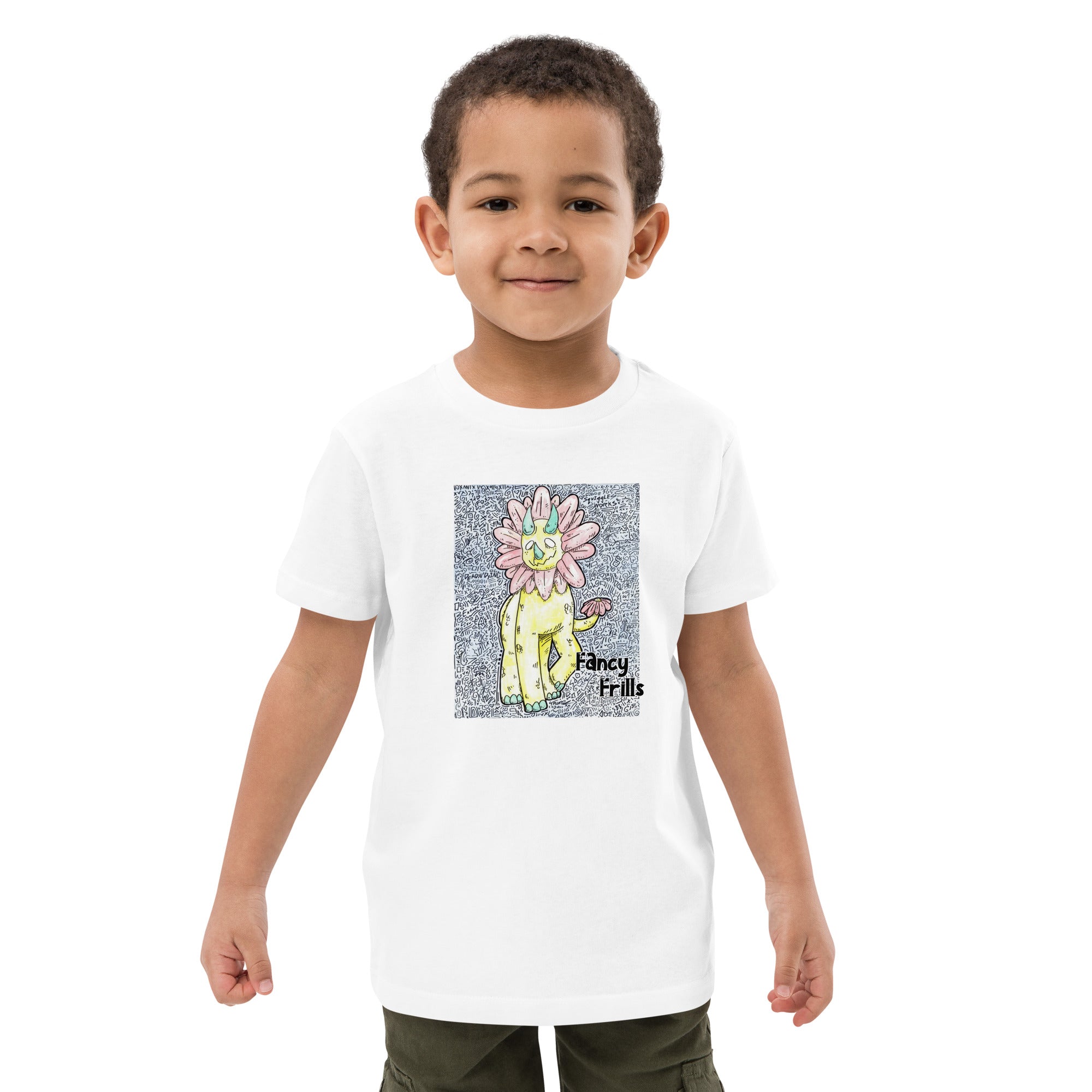 Organic Cotton Kids T-Shirt - Triceratops