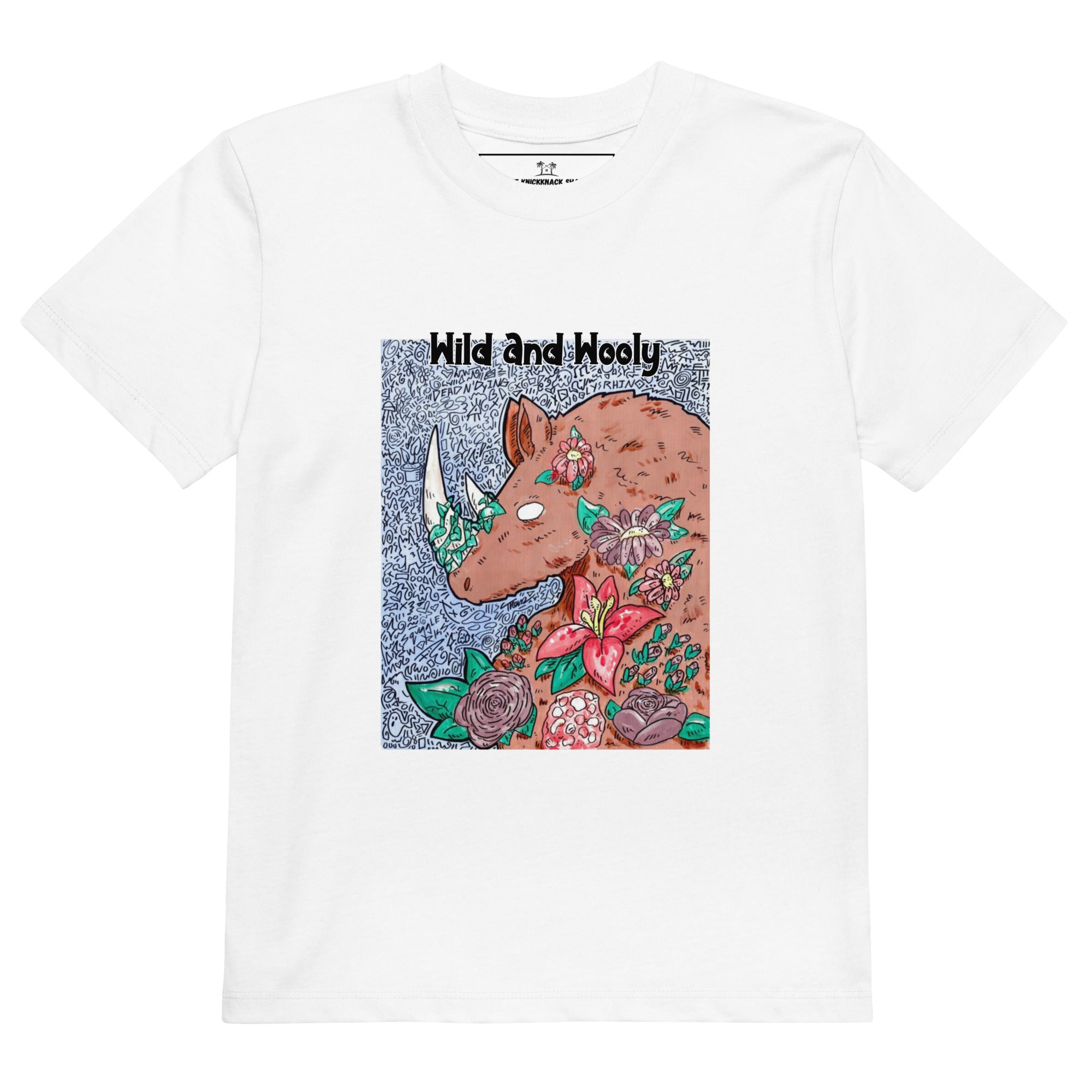 Organic Cotton Kids T-Shirt - Wooly Rhino